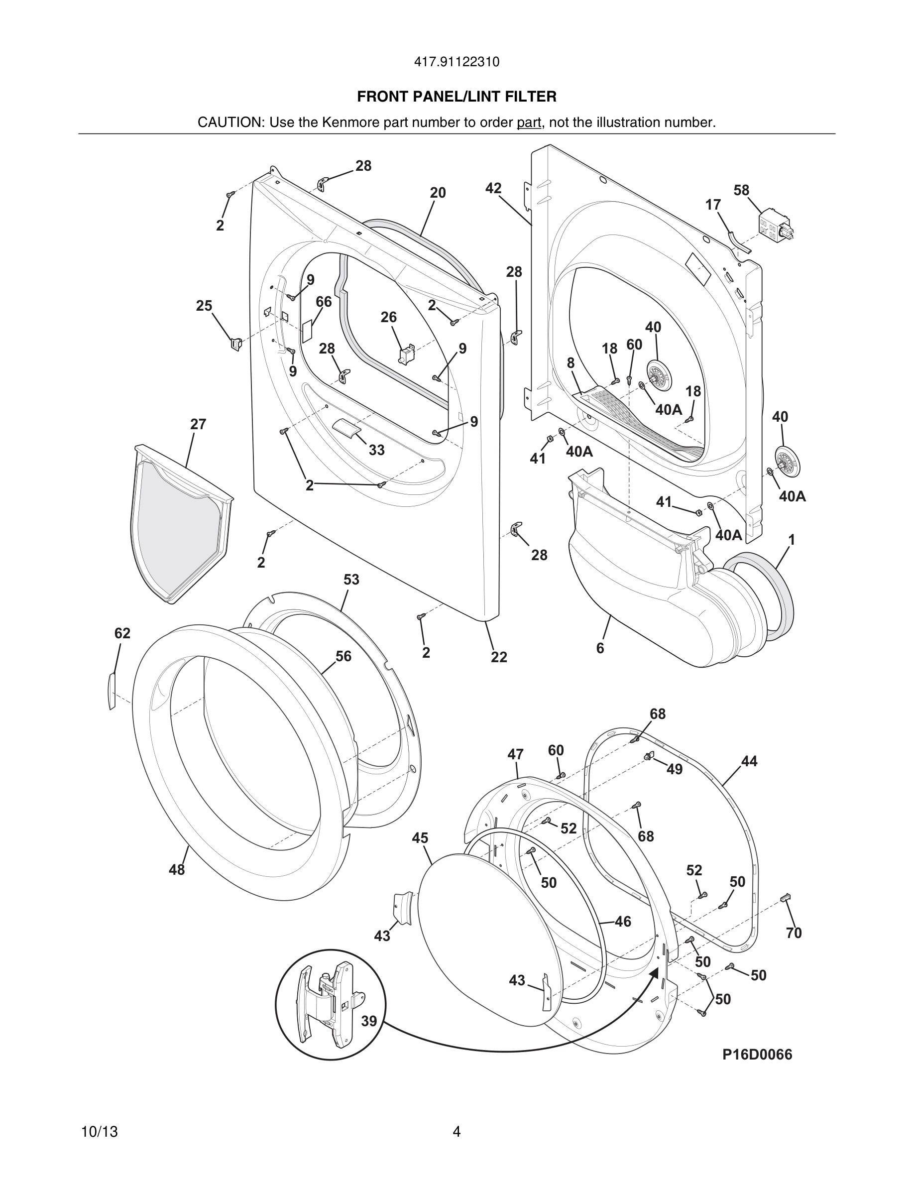 05 - FRONT PANEL/LINT FILTER