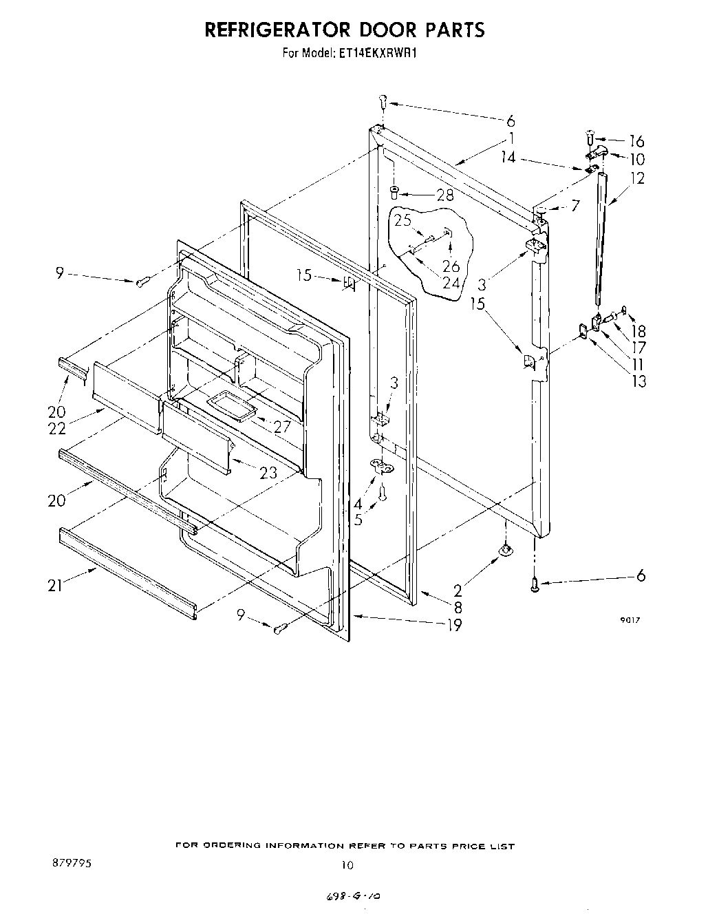 08 - REFRIGERATOR DOOR , NOT ILLUSTRATED