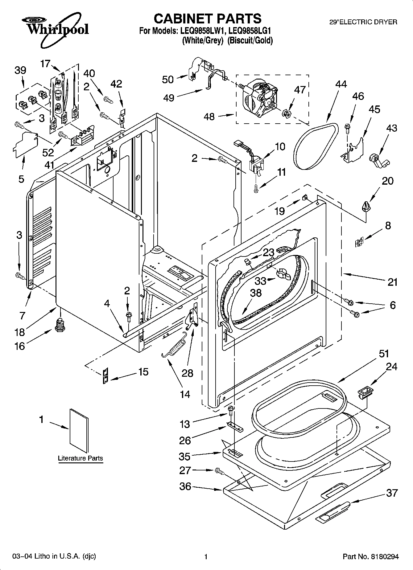 01 - CABINET PARTS