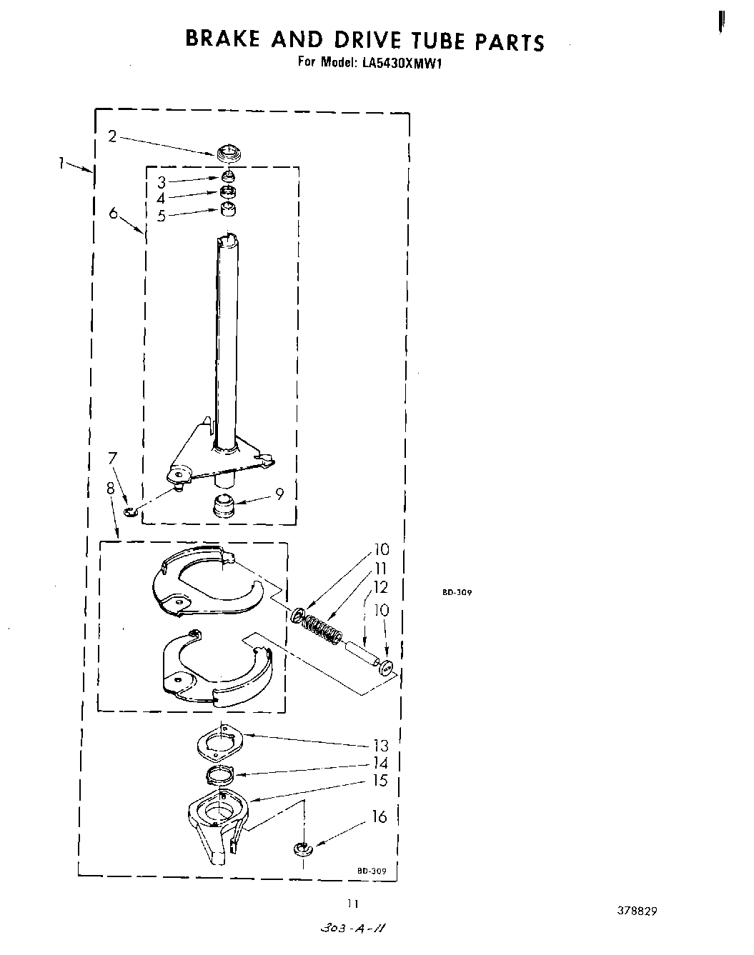 09 - BRAKE AND DRIVE TUBE