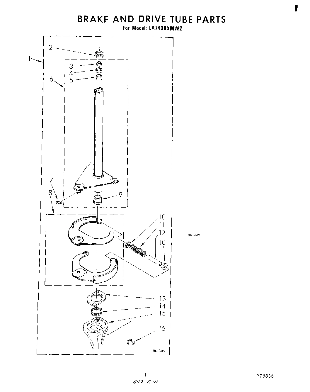 09 - BRAKE AND DRIVE TUBE