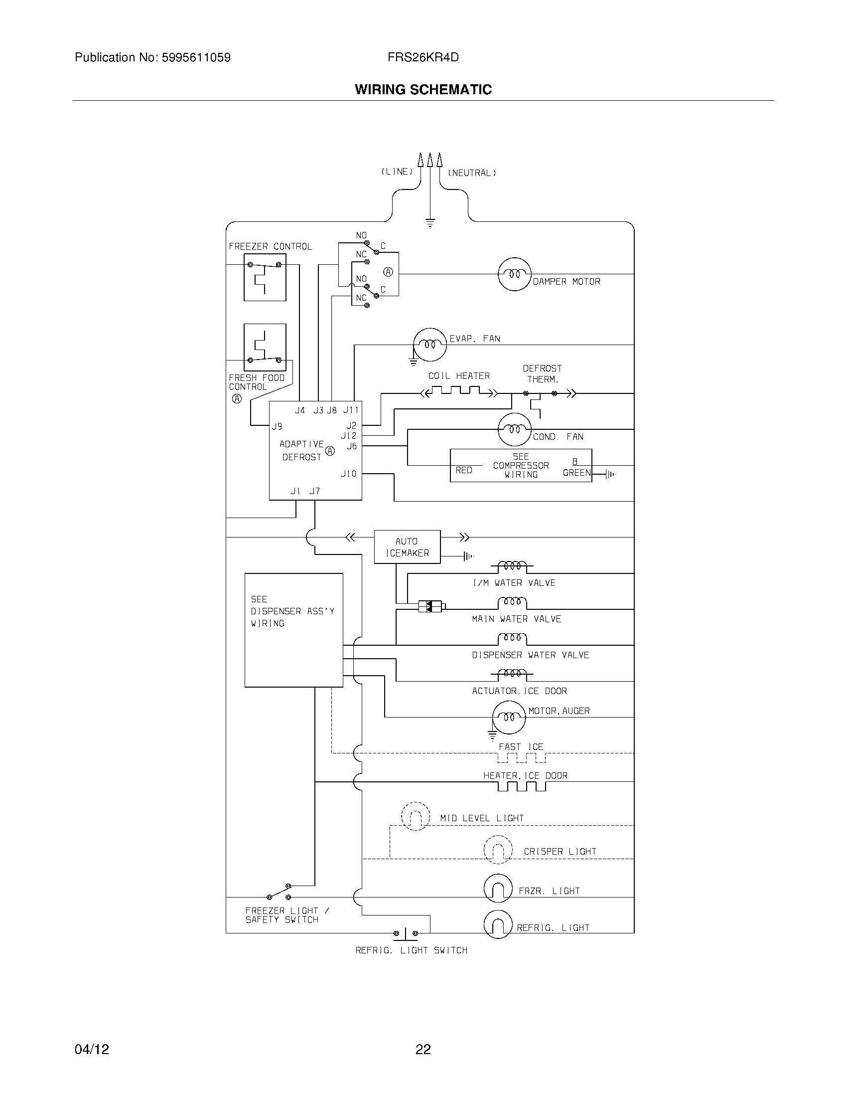 22 - WIRING SCHEMATIC