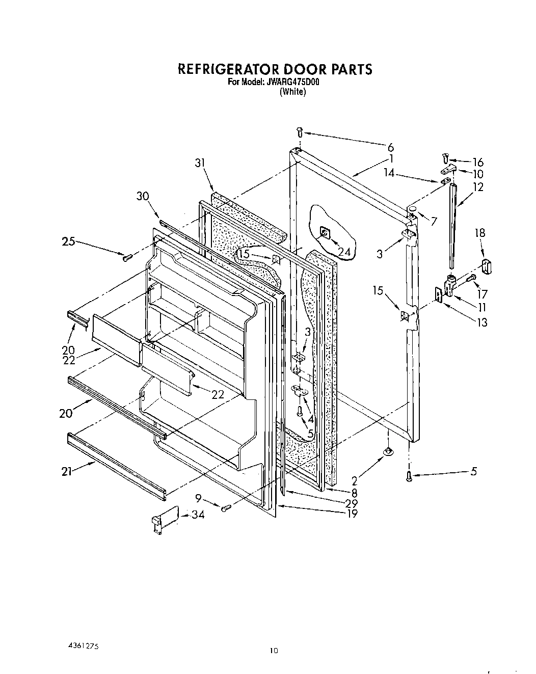09 - REFRIGERATOR DOOR, LIT/OPTIONAL