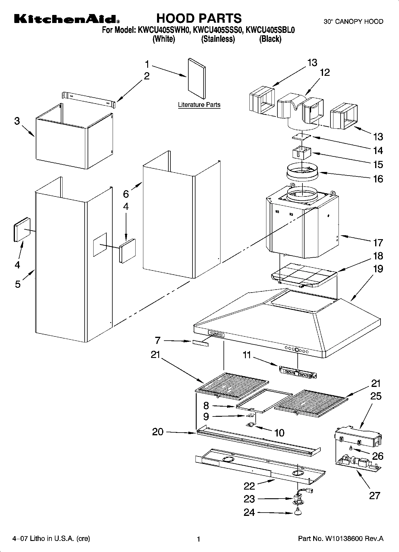 01 - HOOD PARTS