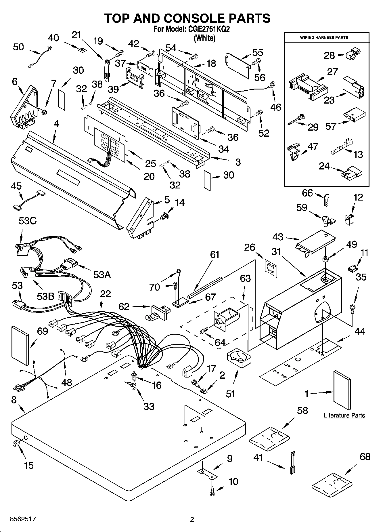 01 - TOP AND CONSOLE PARTS