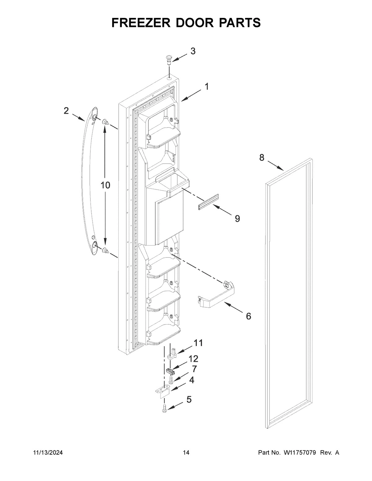 08 - FREEZER DOOR PARTS