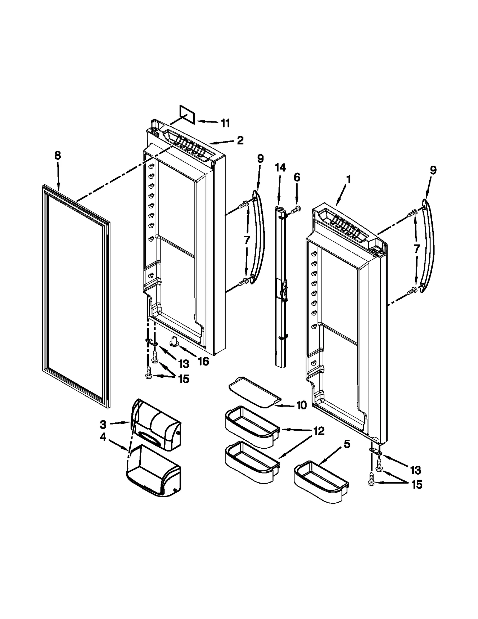 REFRIGERATOR DOOR PARTS