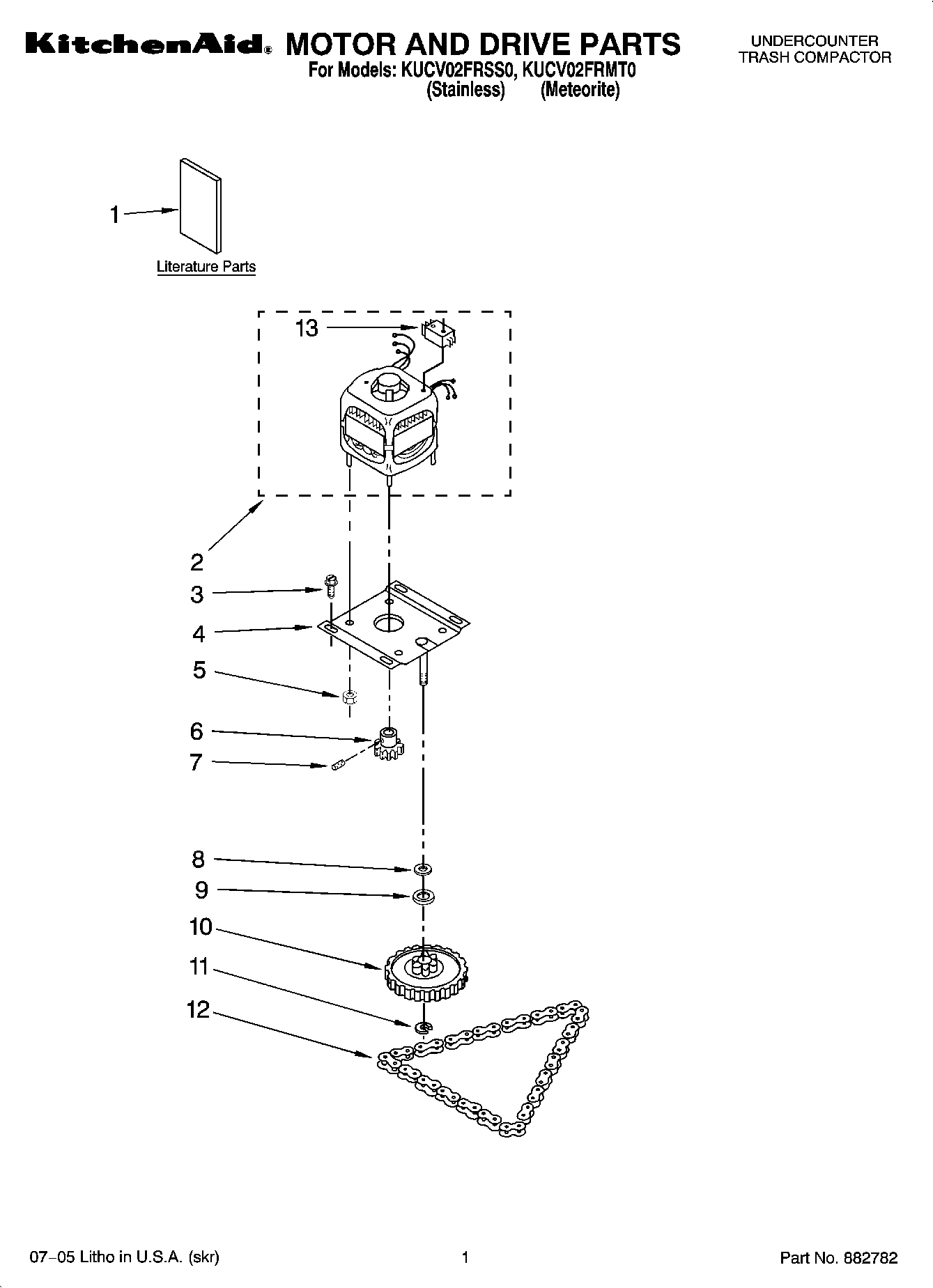 01 - MOTOR AND DRIVE PARTS