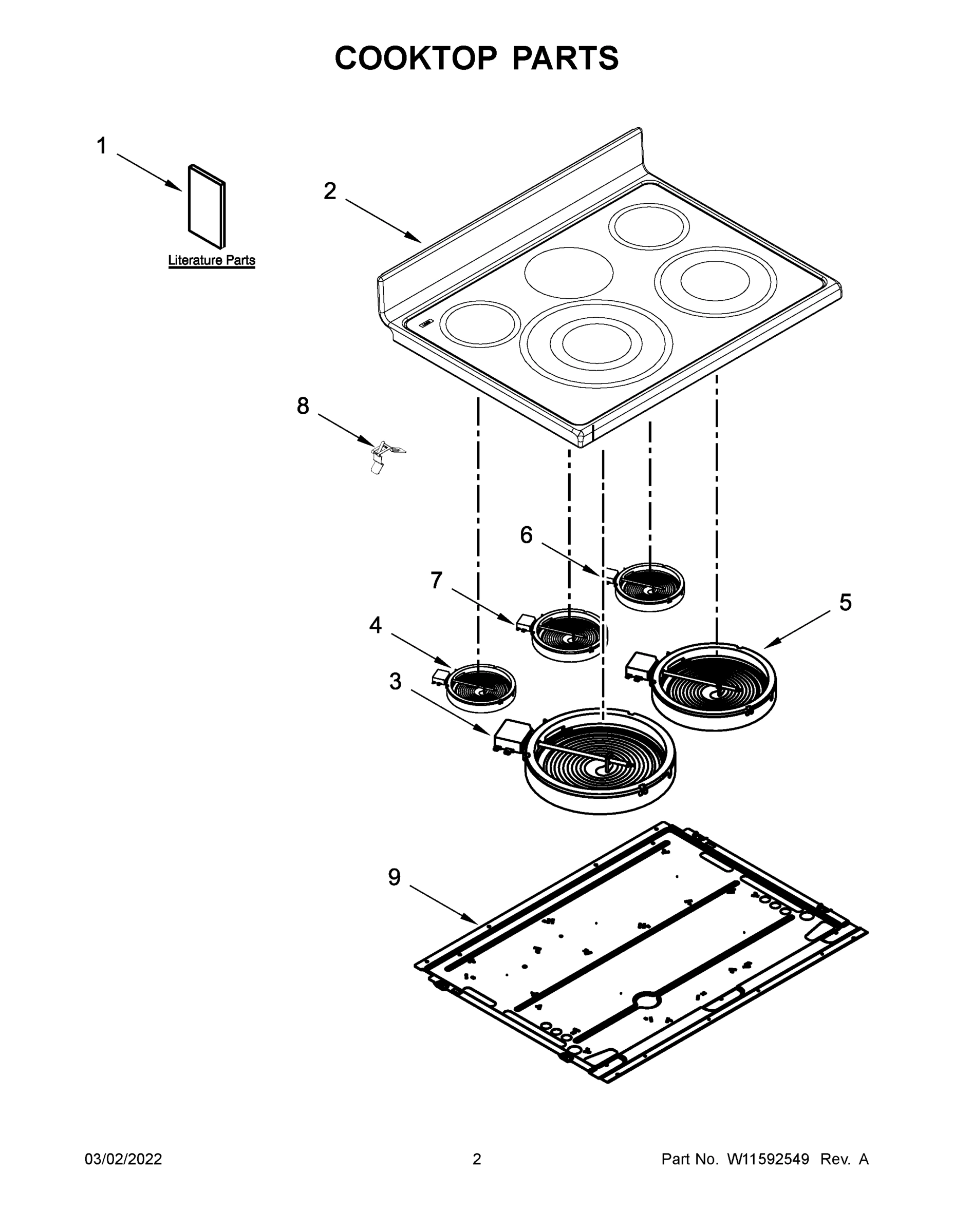 02 - COOKTOP PARTS