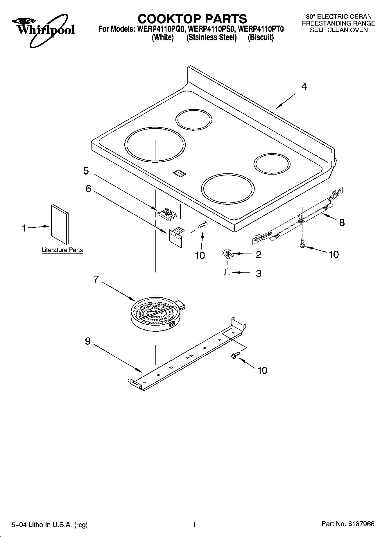 01 - COOKTOP PARTS