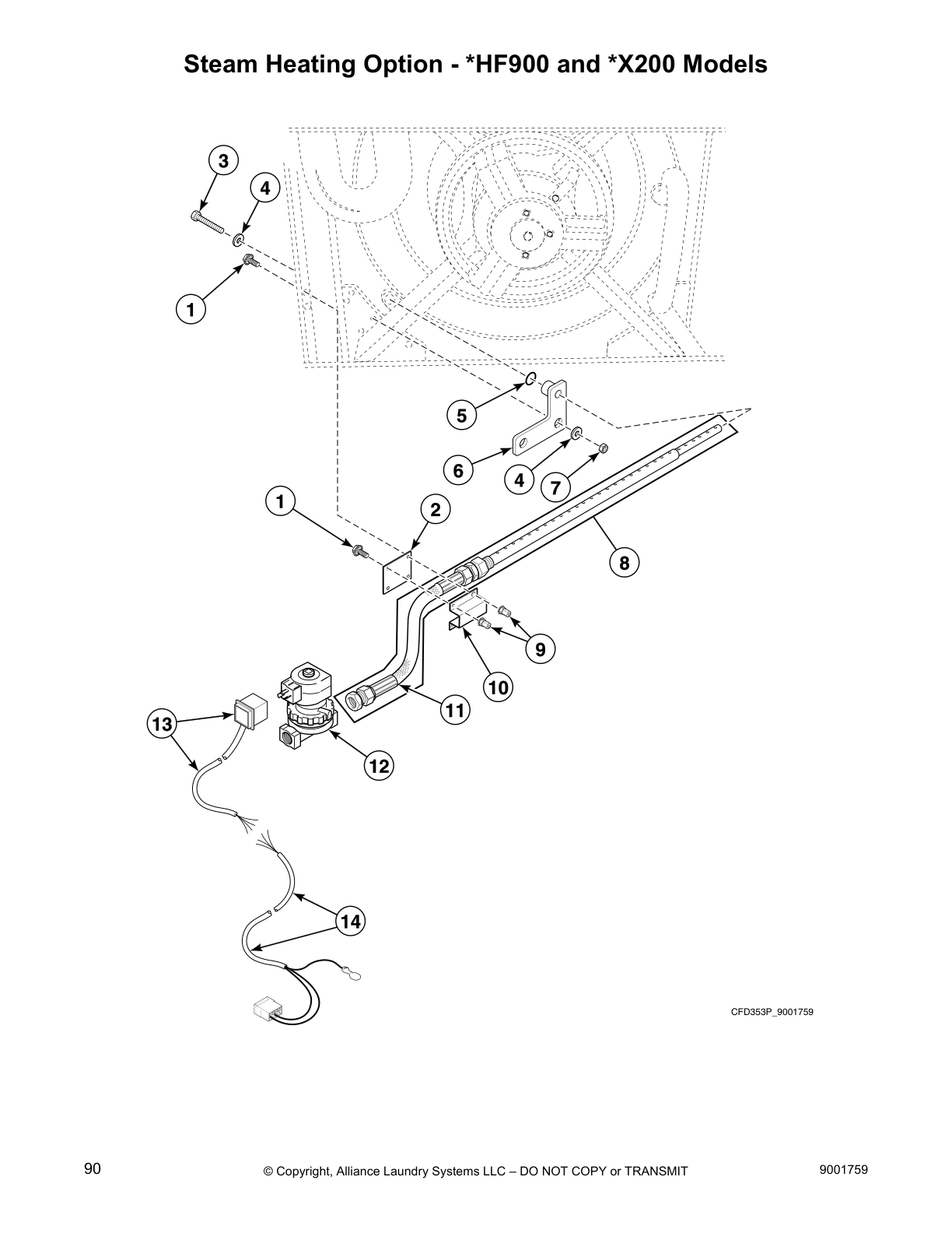 Steam Heating Option - *HF900 and *X200 Models