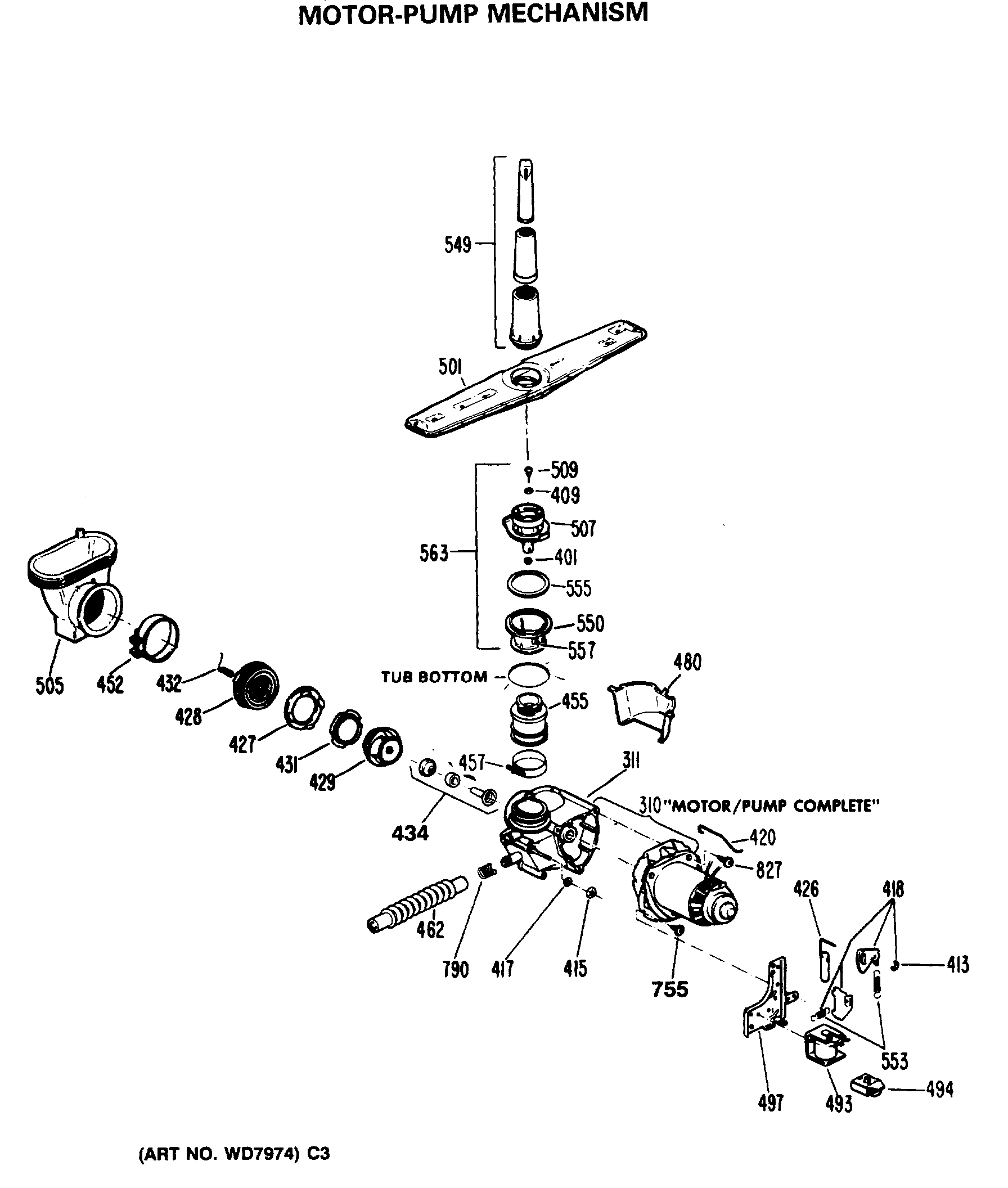 MOTOR-PUMP MECHANISM