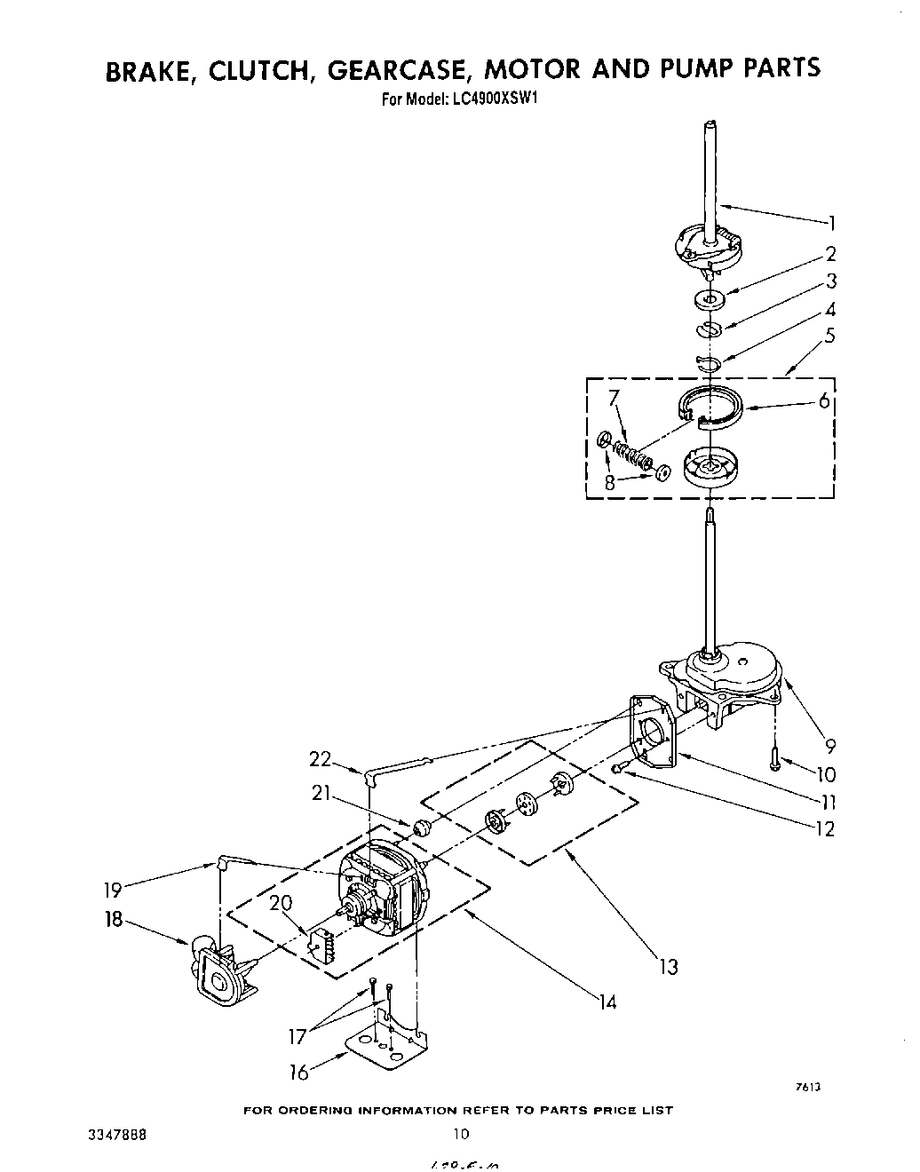 09 - BRAKE, CLUTCH, GEARCASE, MOTOR AND PUMP