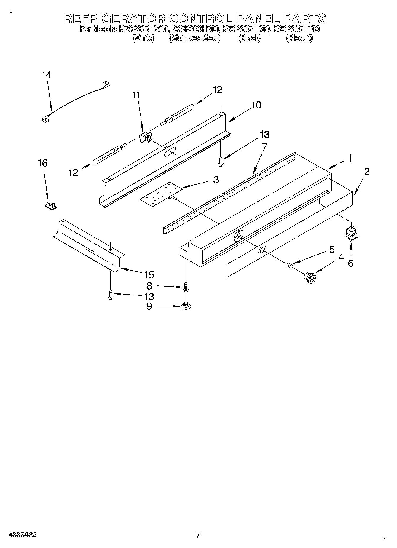 05 - REFRIGERATOR CONTROL PANEL