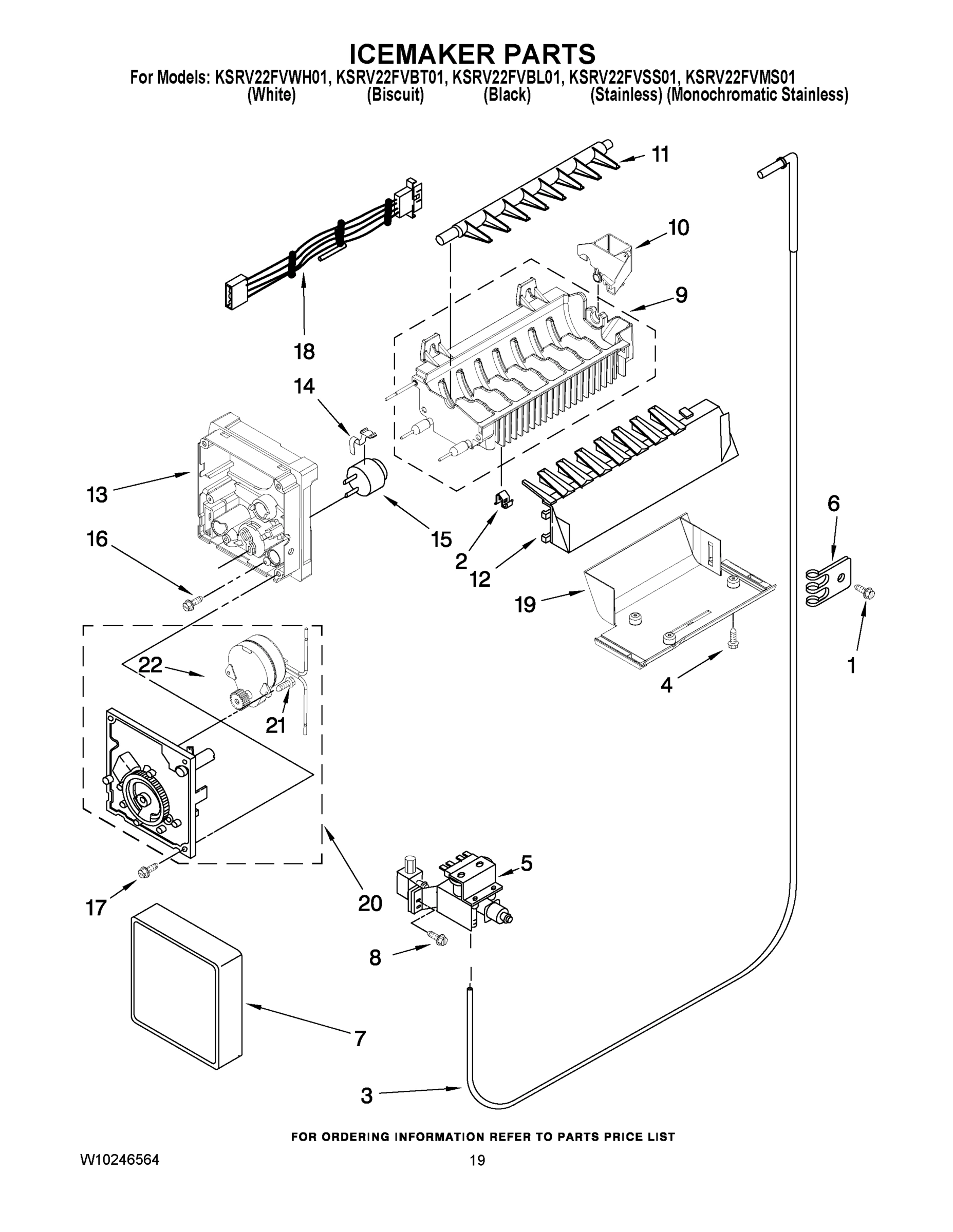 12 - ICEMAKER PARTS