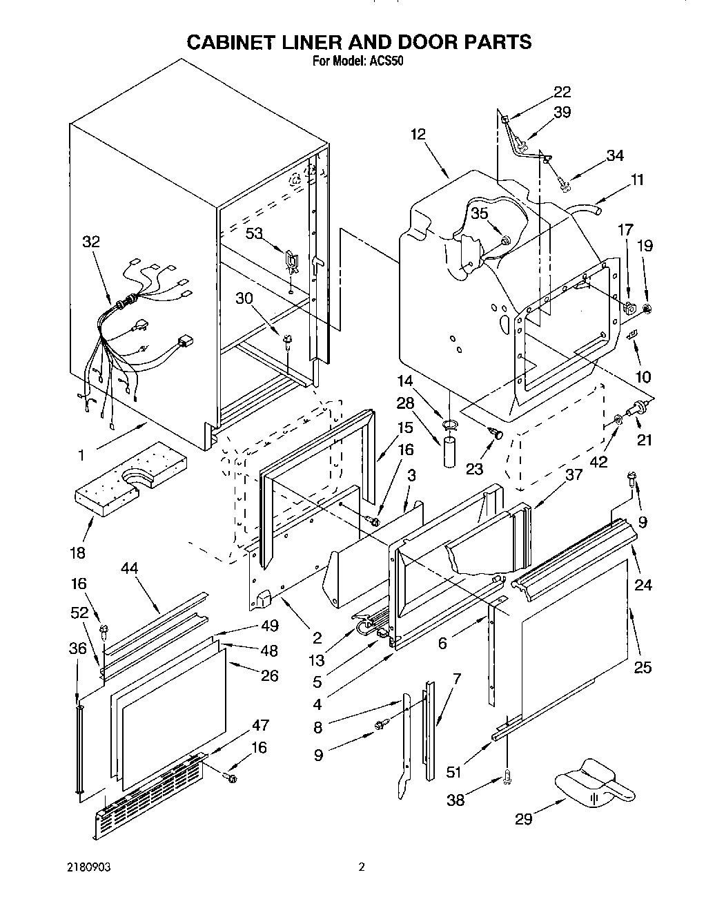 02 - CABINET LINER AND DOOR, LITERATURE