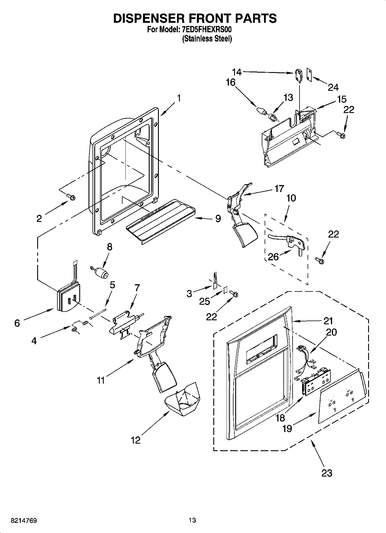 08 - DISPENSER FRONT PARTS