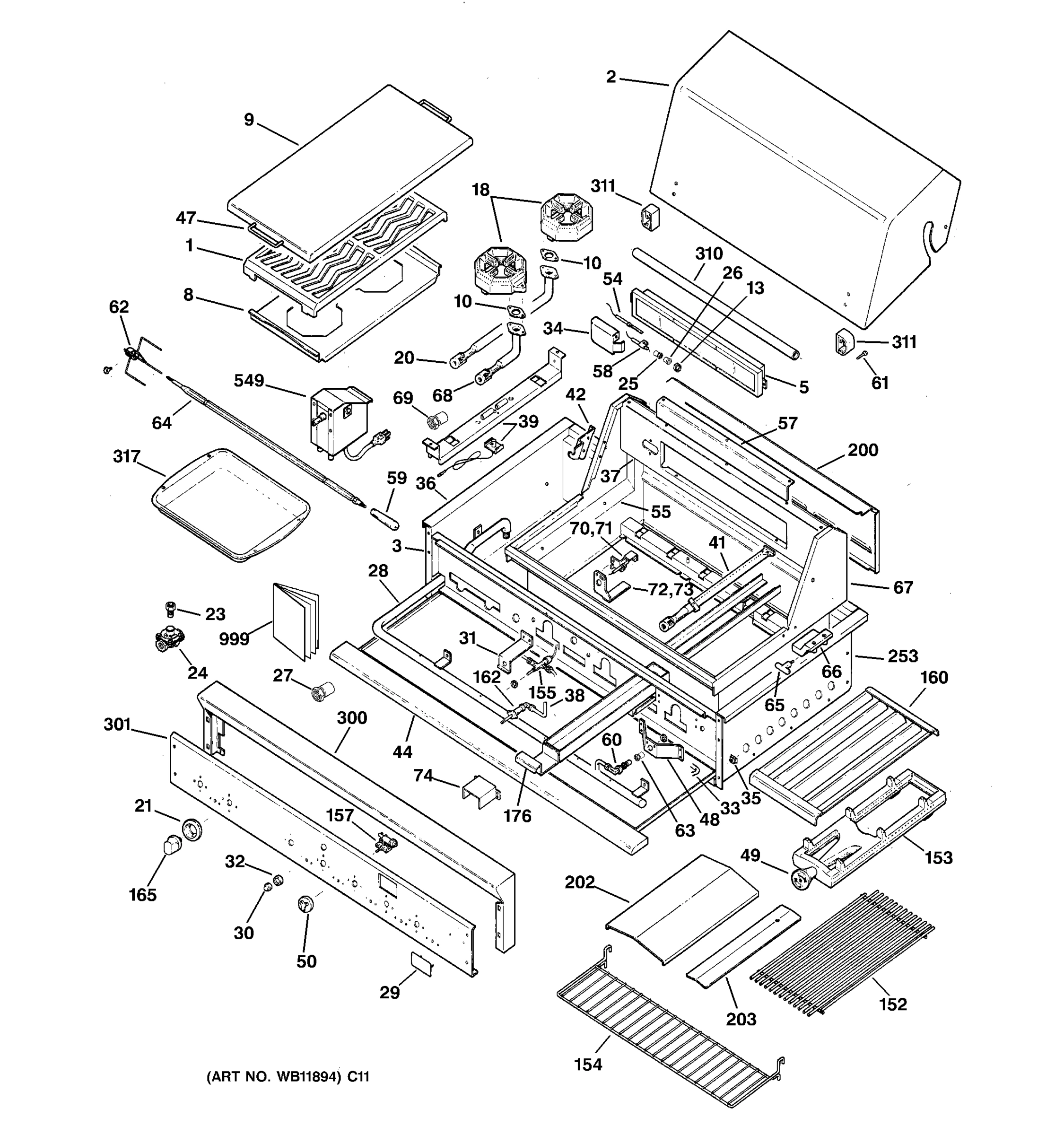 GAS GRILL PARTS
