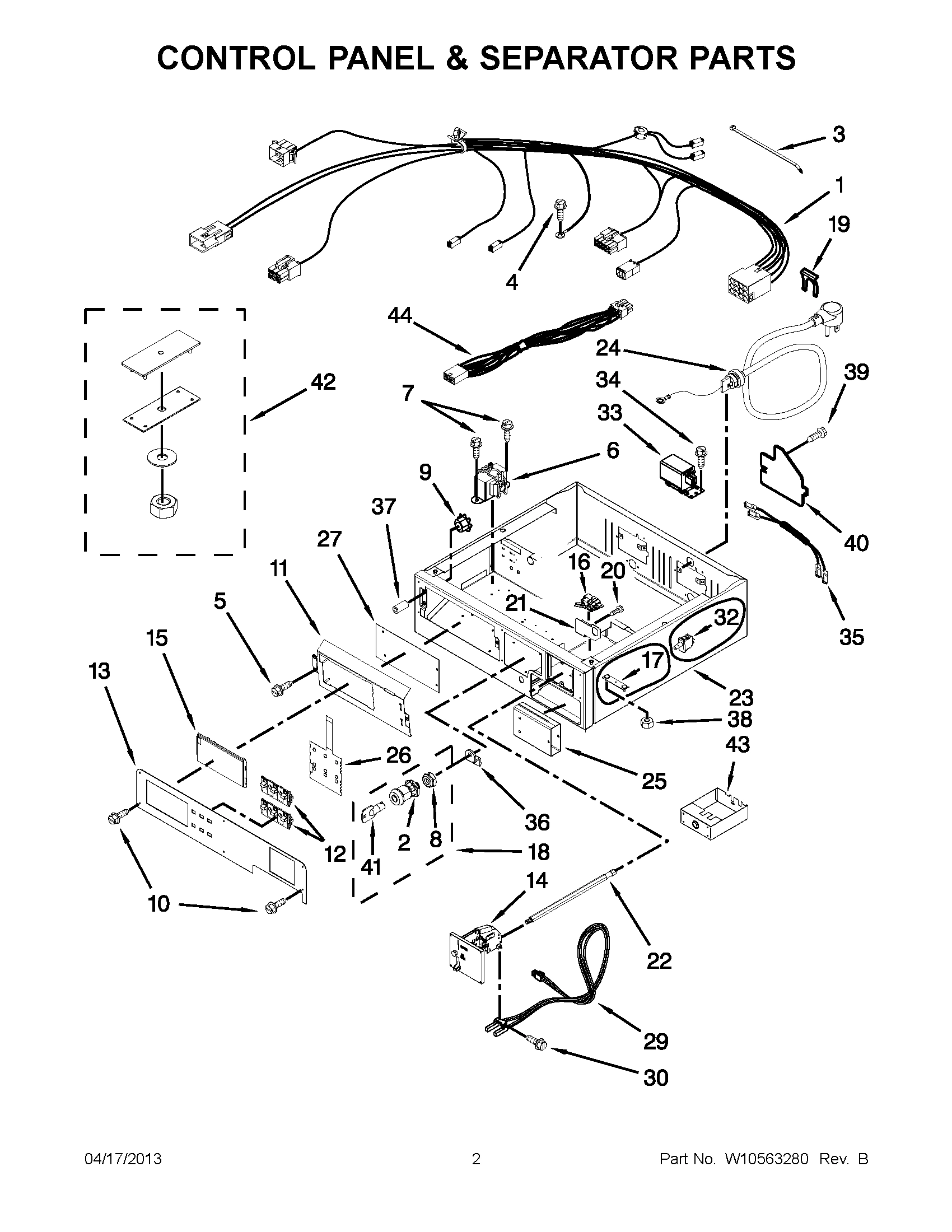 01 - CONTROL PANEL & SEPARATOR PARTS