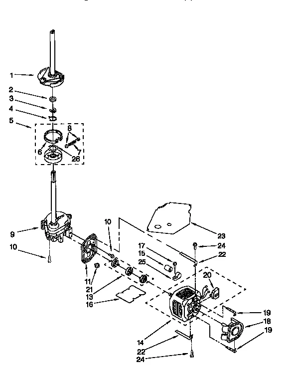 BRAKE,CLUTCH,GEARCASE,MOTOR&PUMP