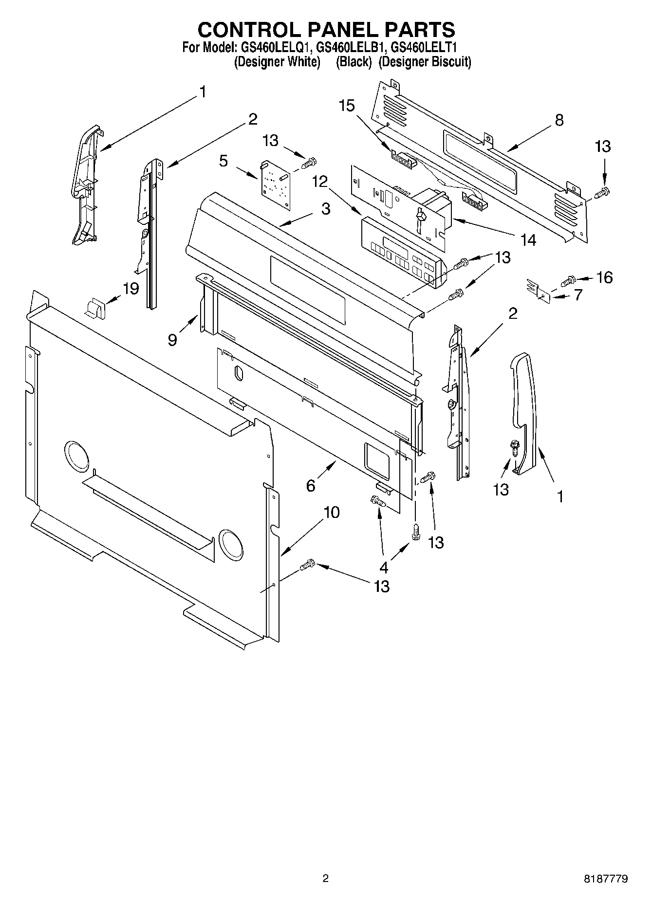 02 - CONTROL PANEL PARTS