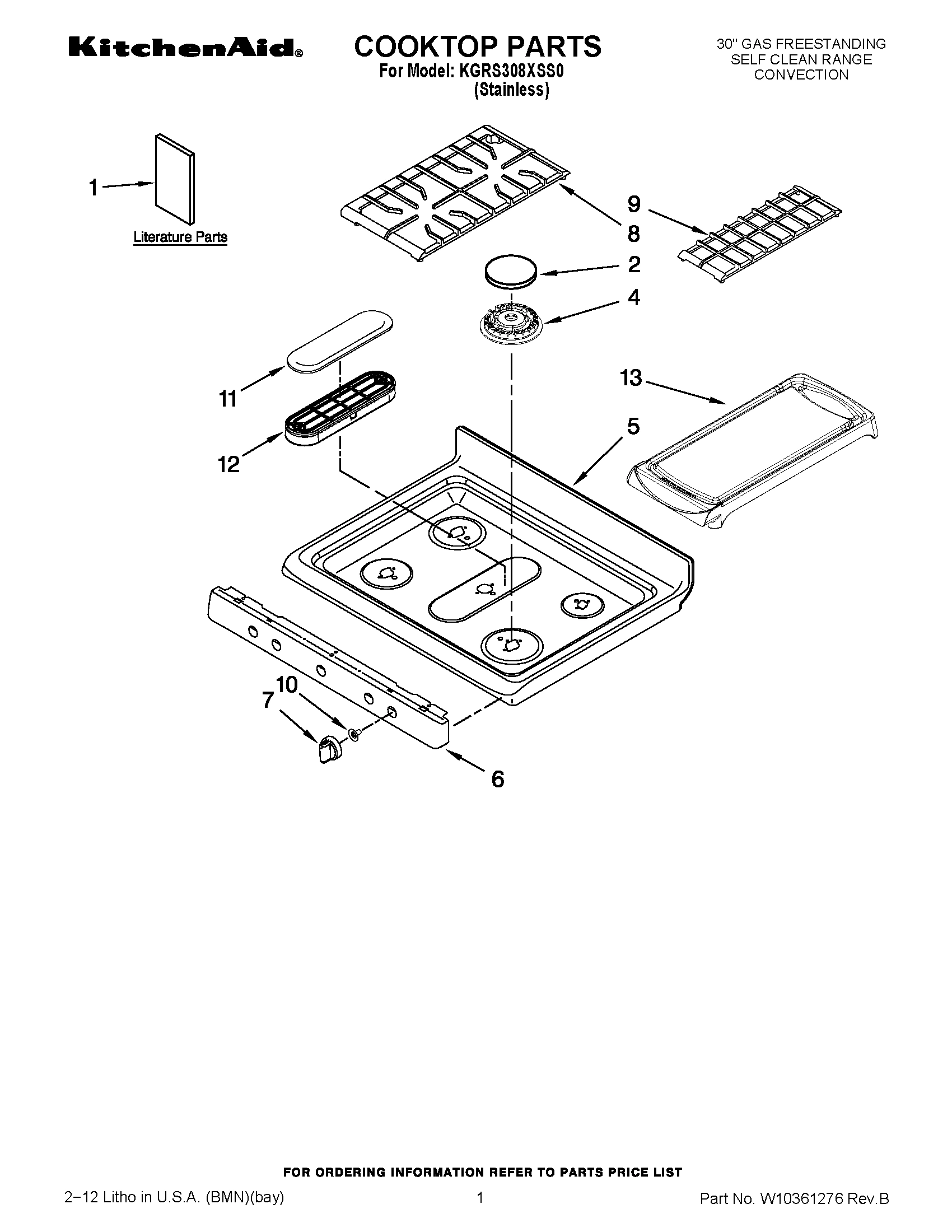 01 - COOKTOP PARTS
