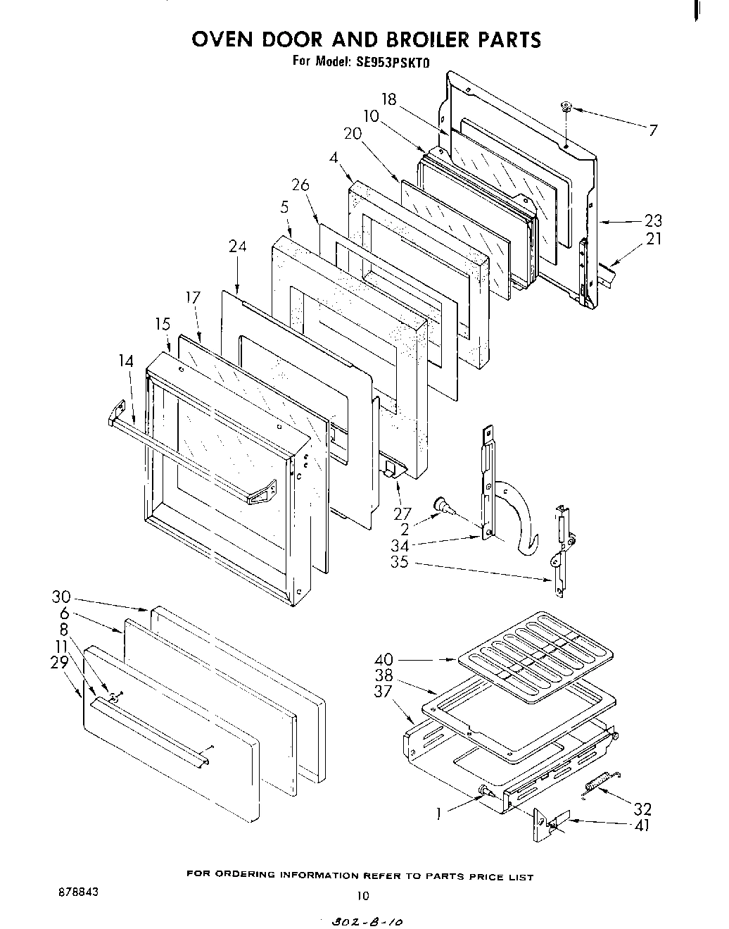 08 - OVEN DOOR AND BROILER