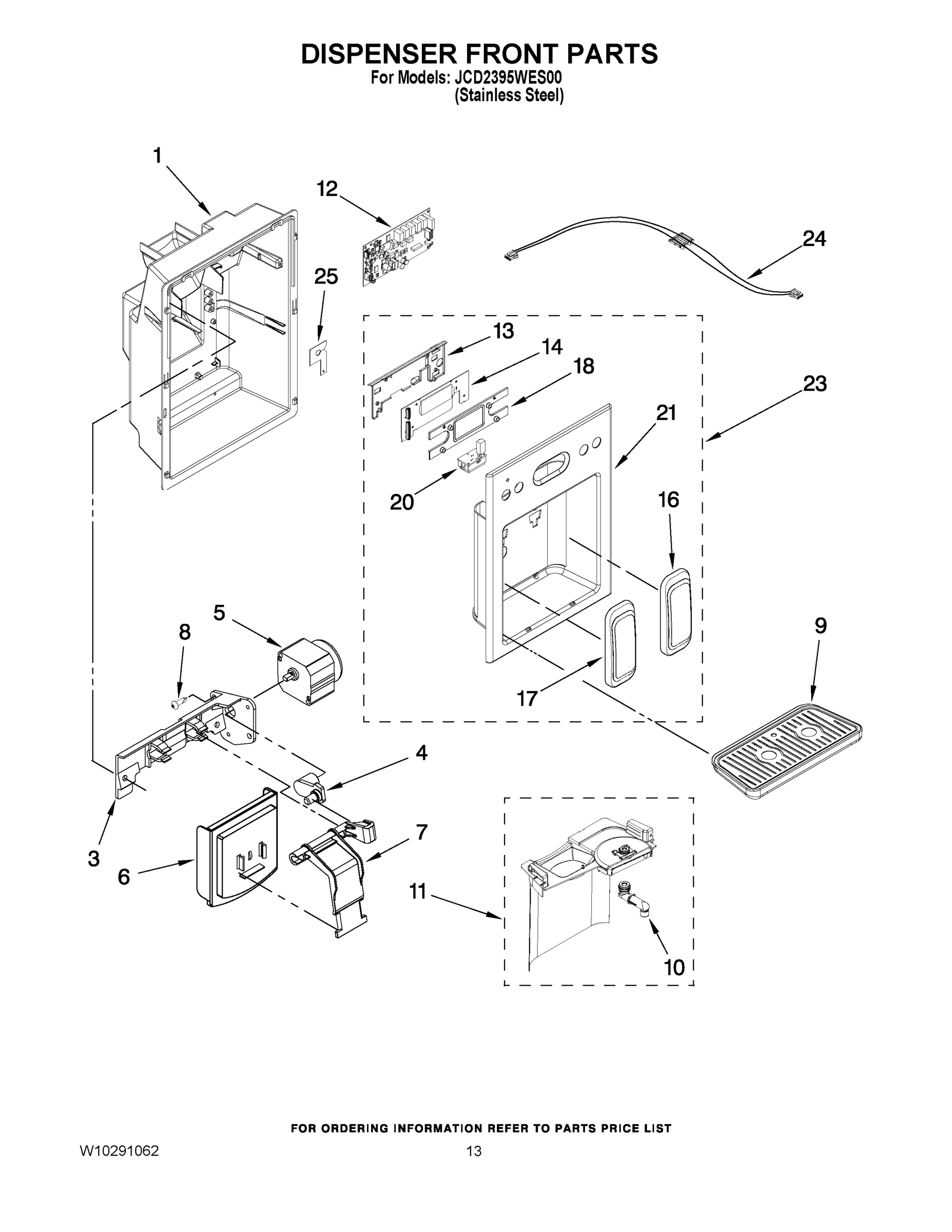 08 - DISPENSER FRONT PARTS