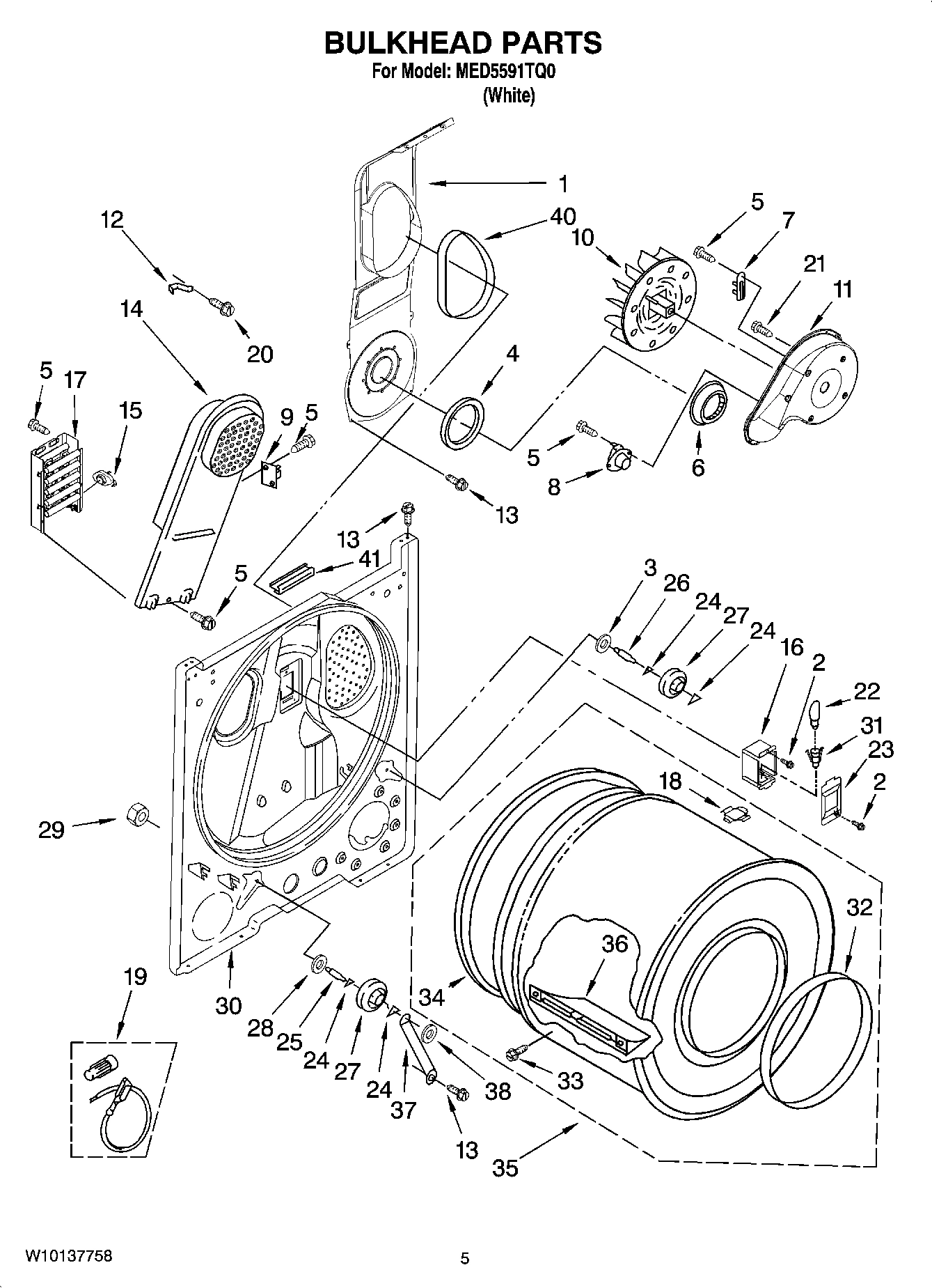 03 - BULKHEAD PARTS, OPTIONAL PARTS (NOT INCLUDED)