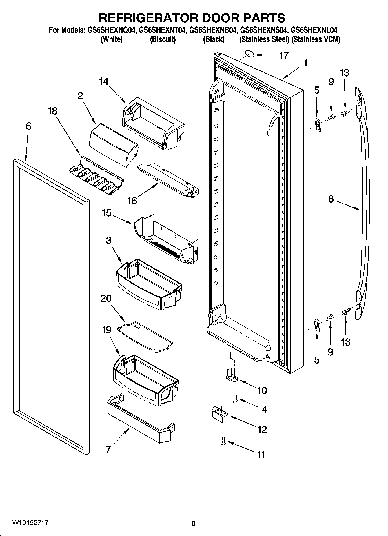 06 - REFRIGERATOR DOOR PARTS