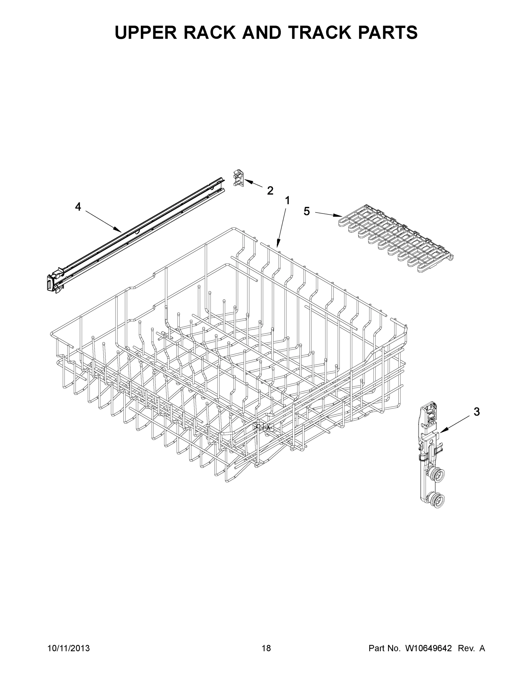 10 - UPPER RACK AND TRACK PARTS
