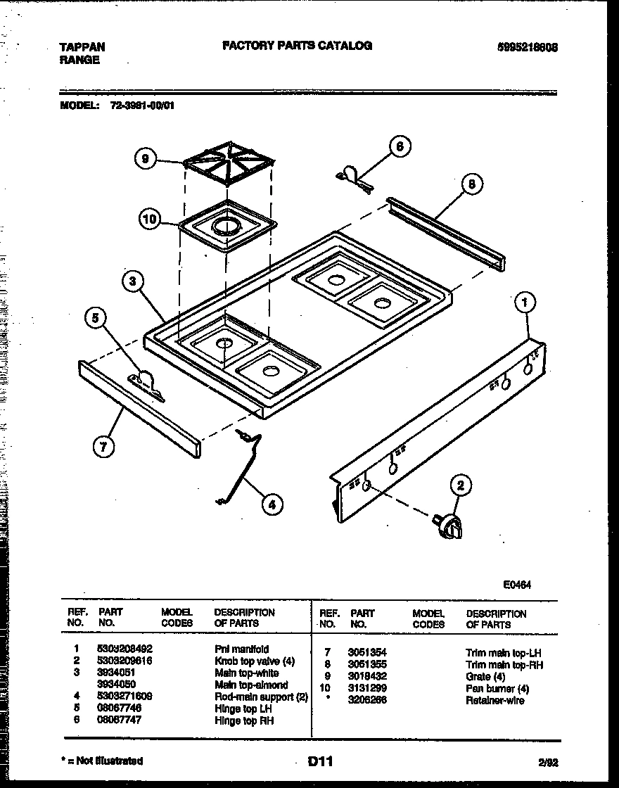 03 - COOKTOP PARTS