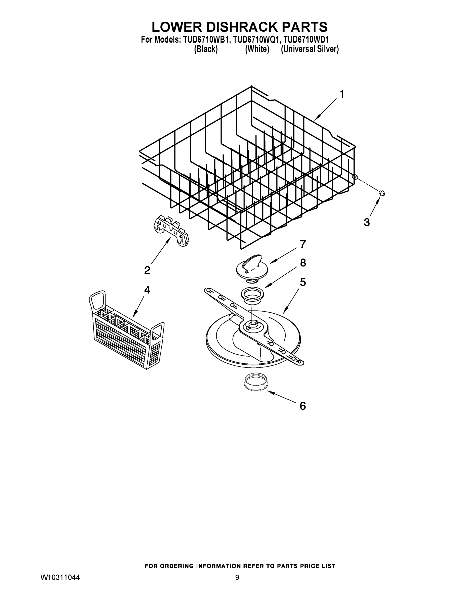 06 - LOWER DISHRACK PARTS