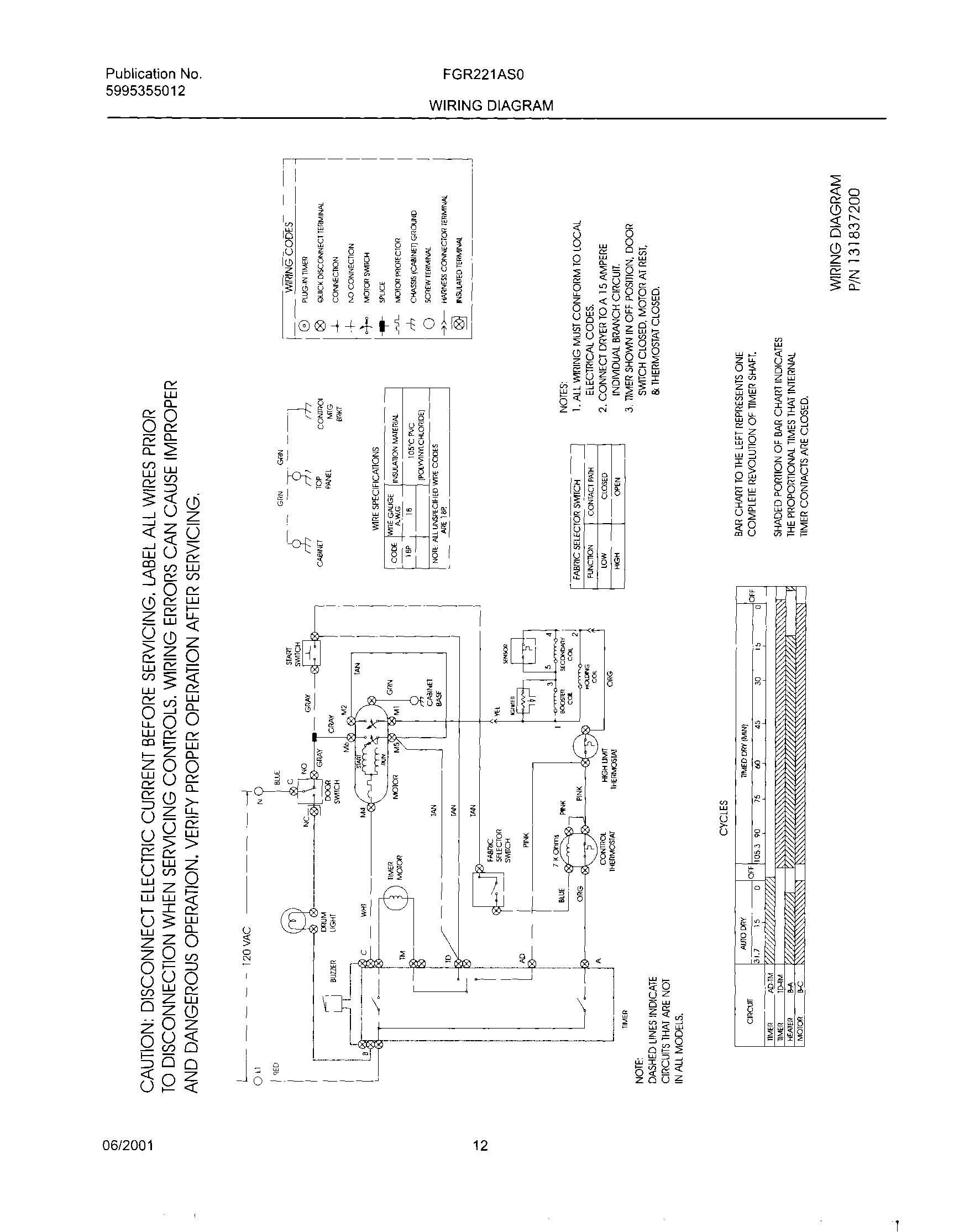 12 - 131837200 WIRING DIAGRAM
