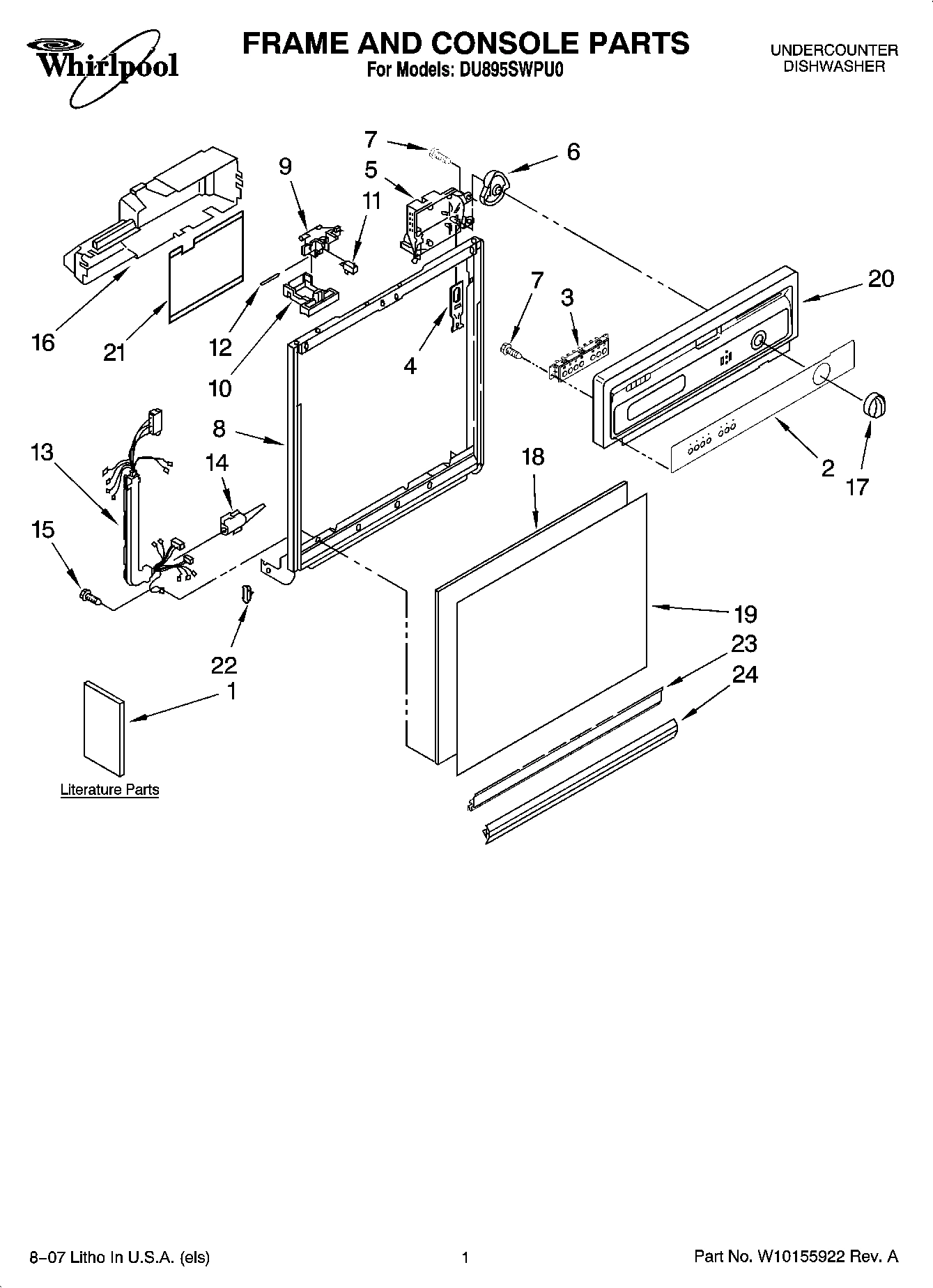 01 - FRAME AND CONSOLE PARTS