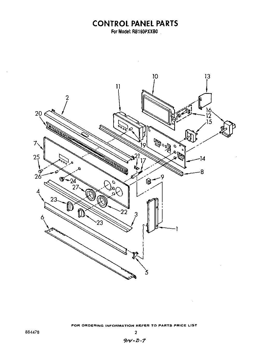 02 - CONTROL PANEL , LIT/OPTIONAL