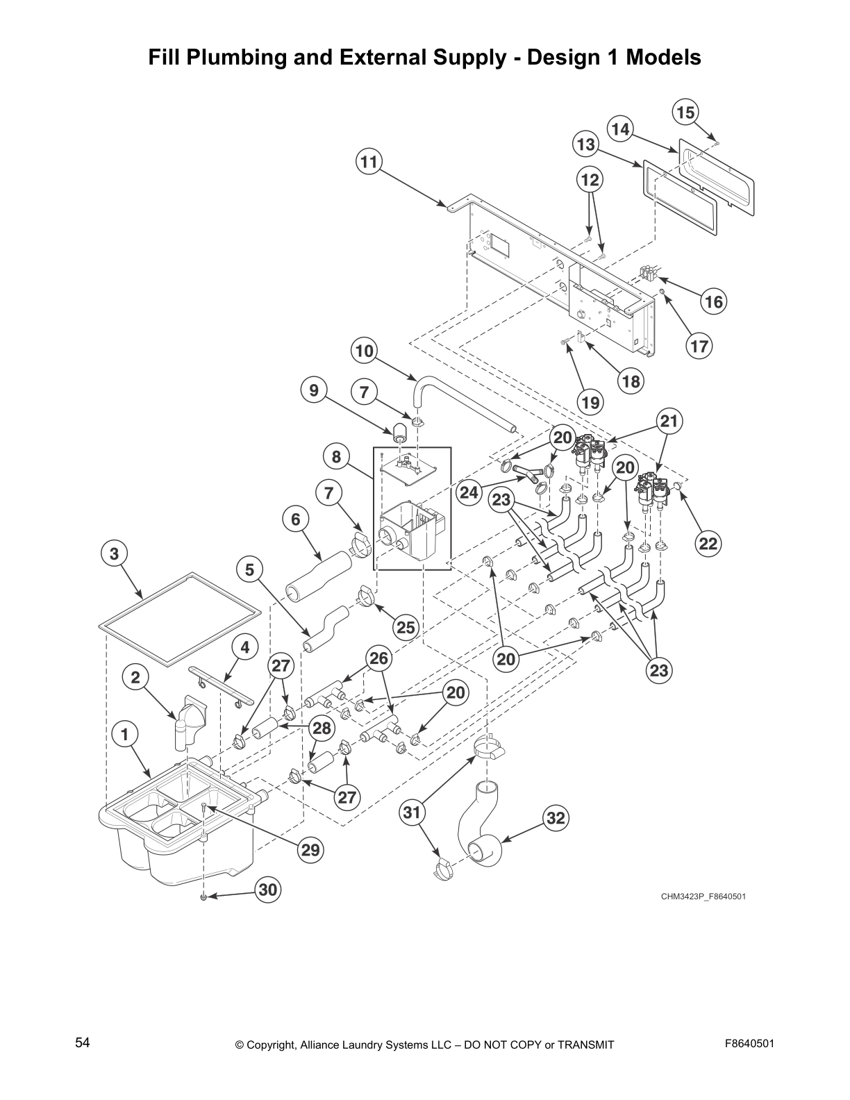 Fill Plumbing and External Supply - Design 1 Models