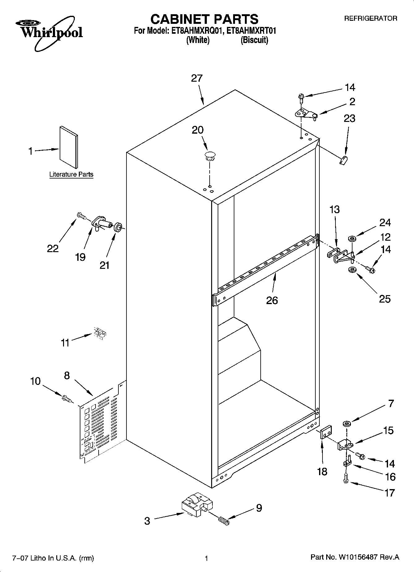 01 - CABINET PARTS