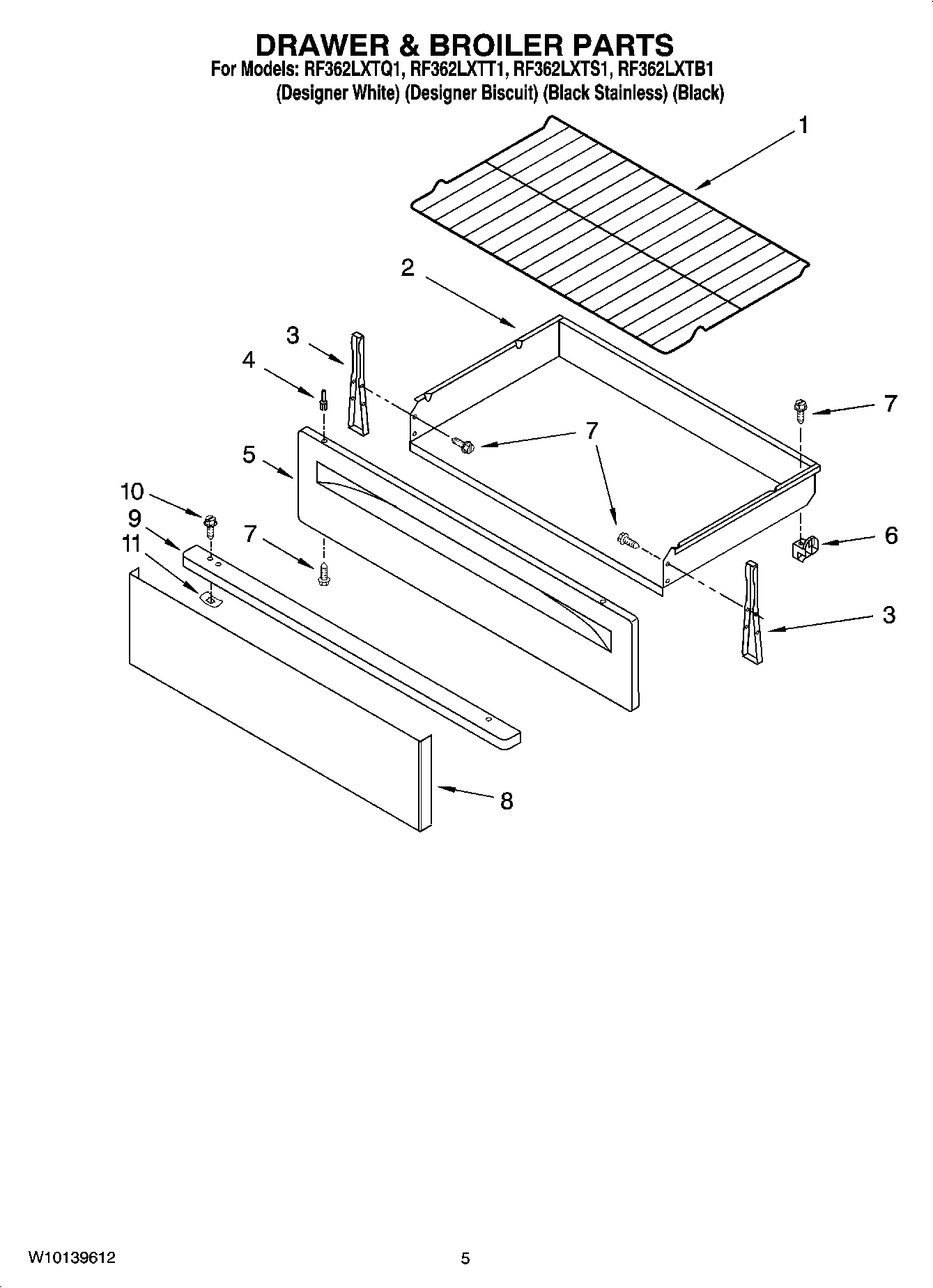 04 - DRAWER & BROILER PARTS