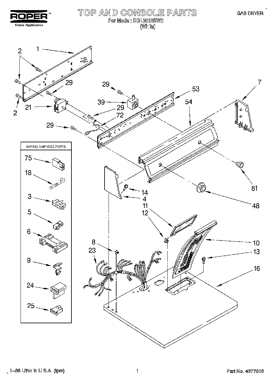01 - TOP AND CONSOLE, LIT/OPTIONAL