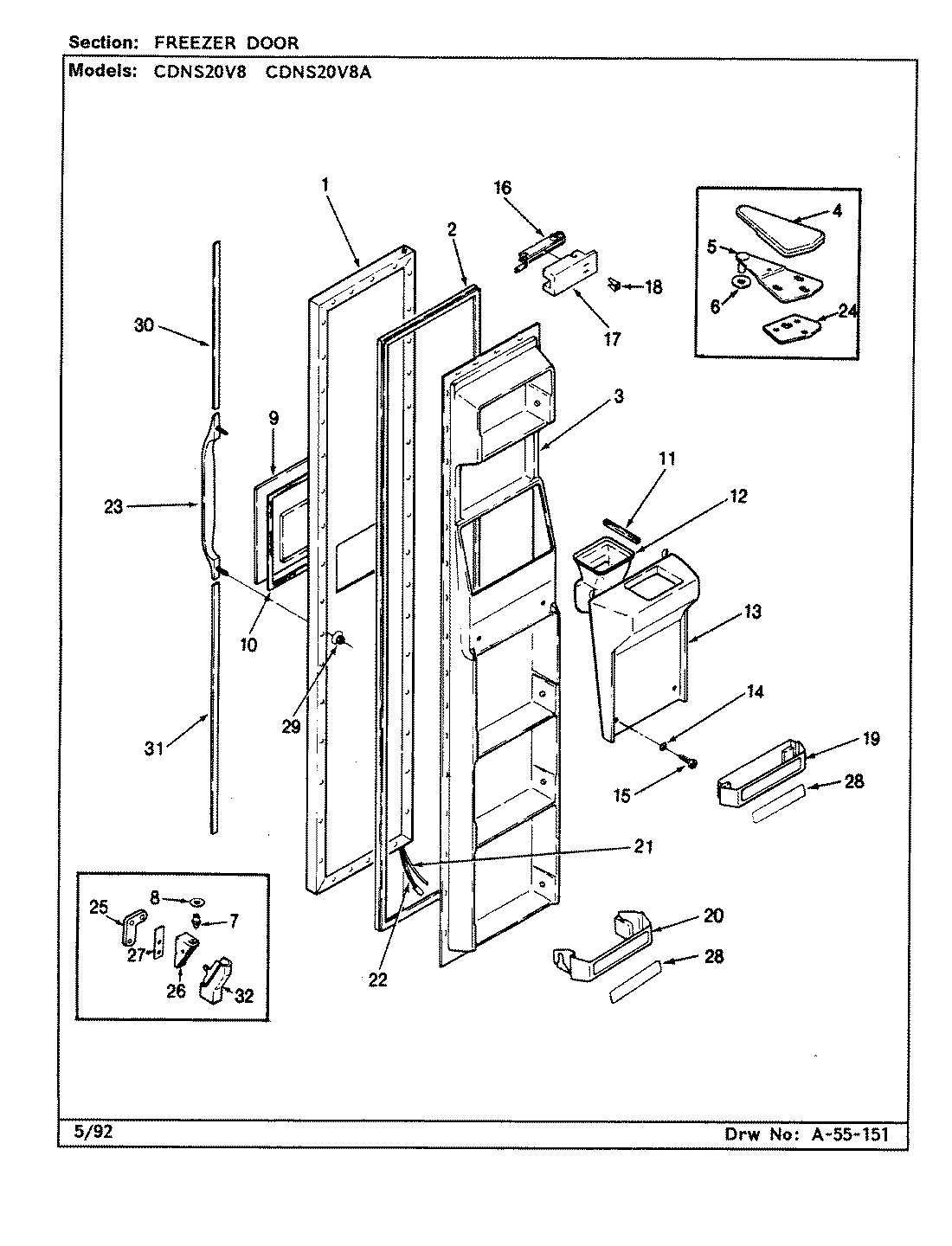 02 - FREEZER DOOR