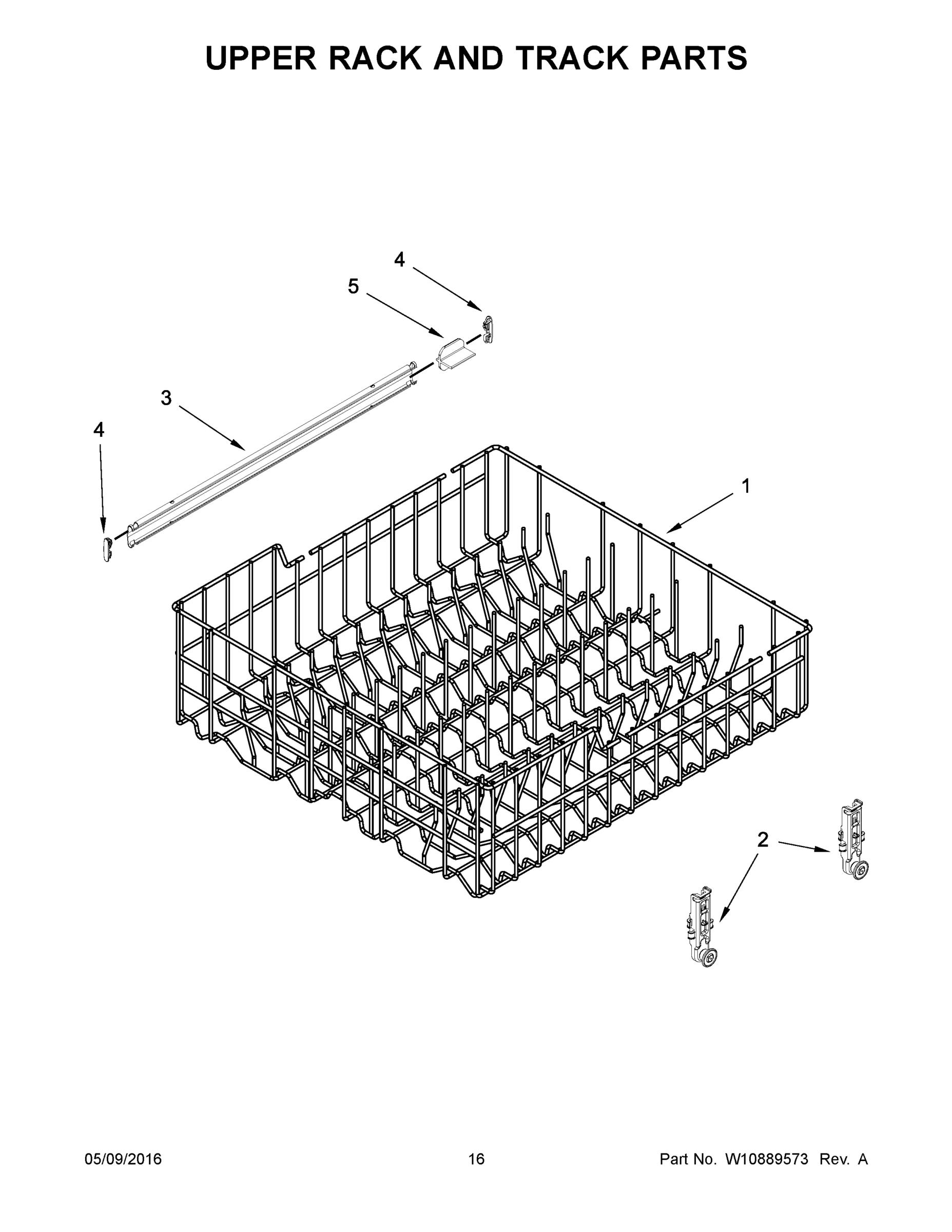 09 - UPPER RACK AND TRACK PARTS