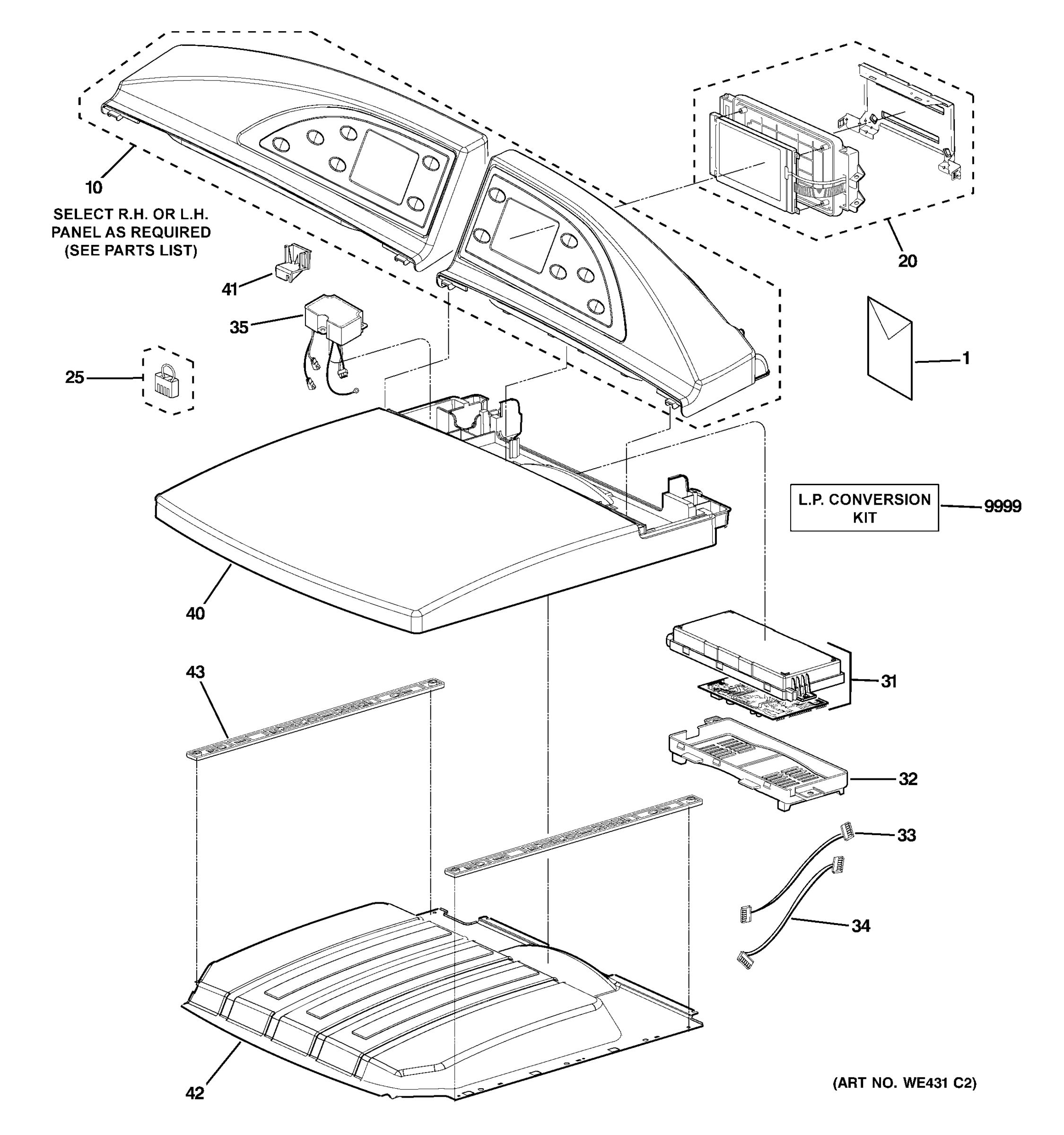 CONTROLS & TOP PANEL