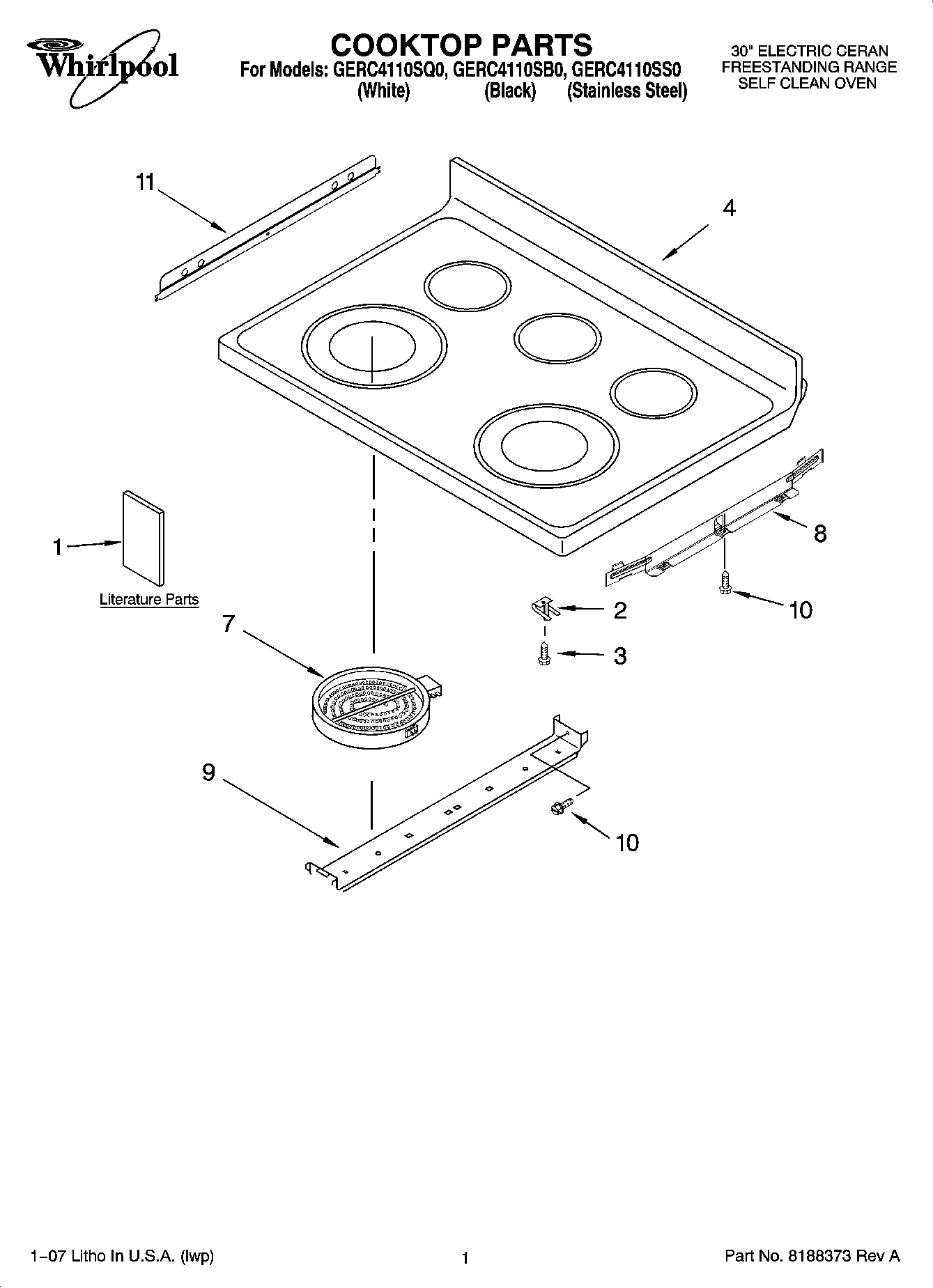 01 - COOKTOP PARTS