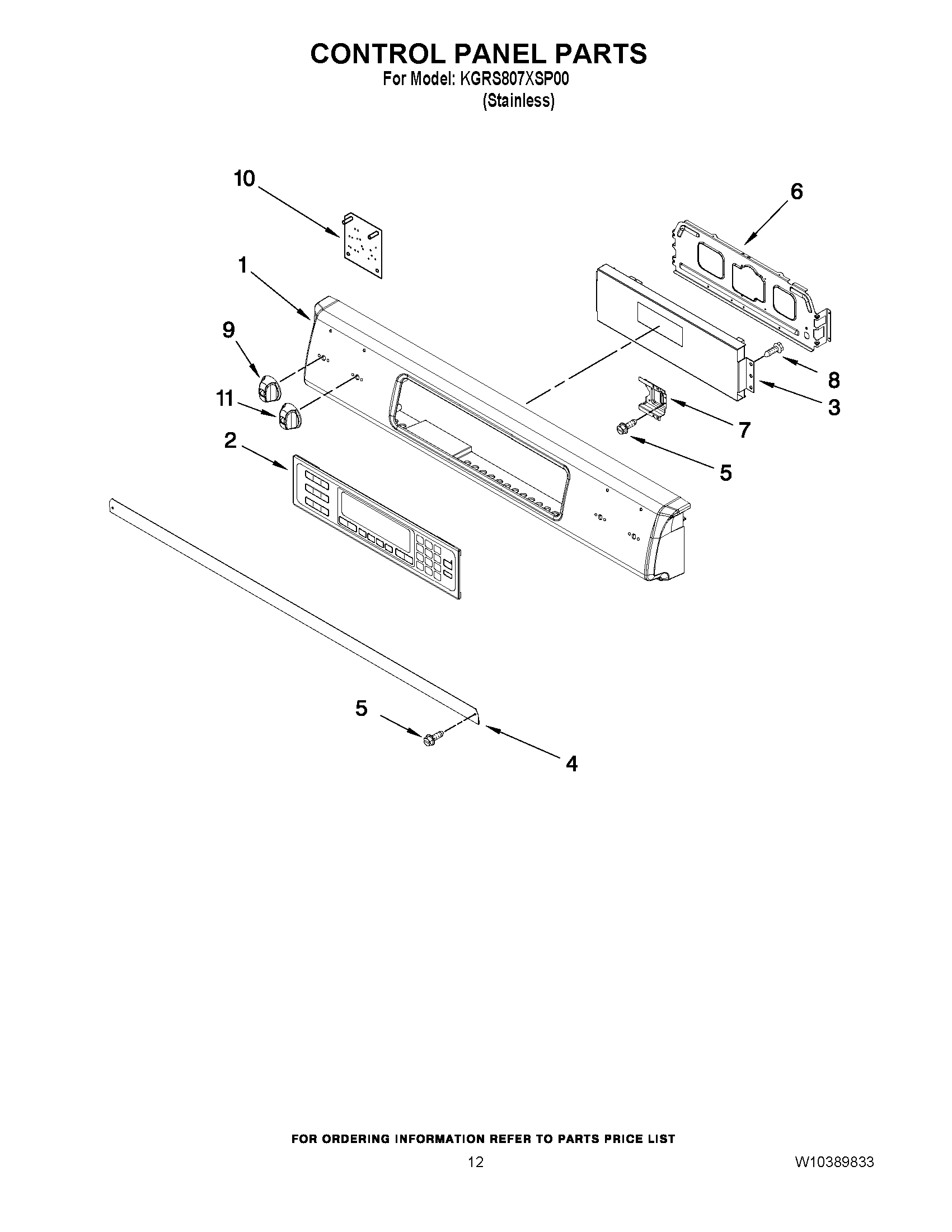 09 - CONTROL PANEL PARTS