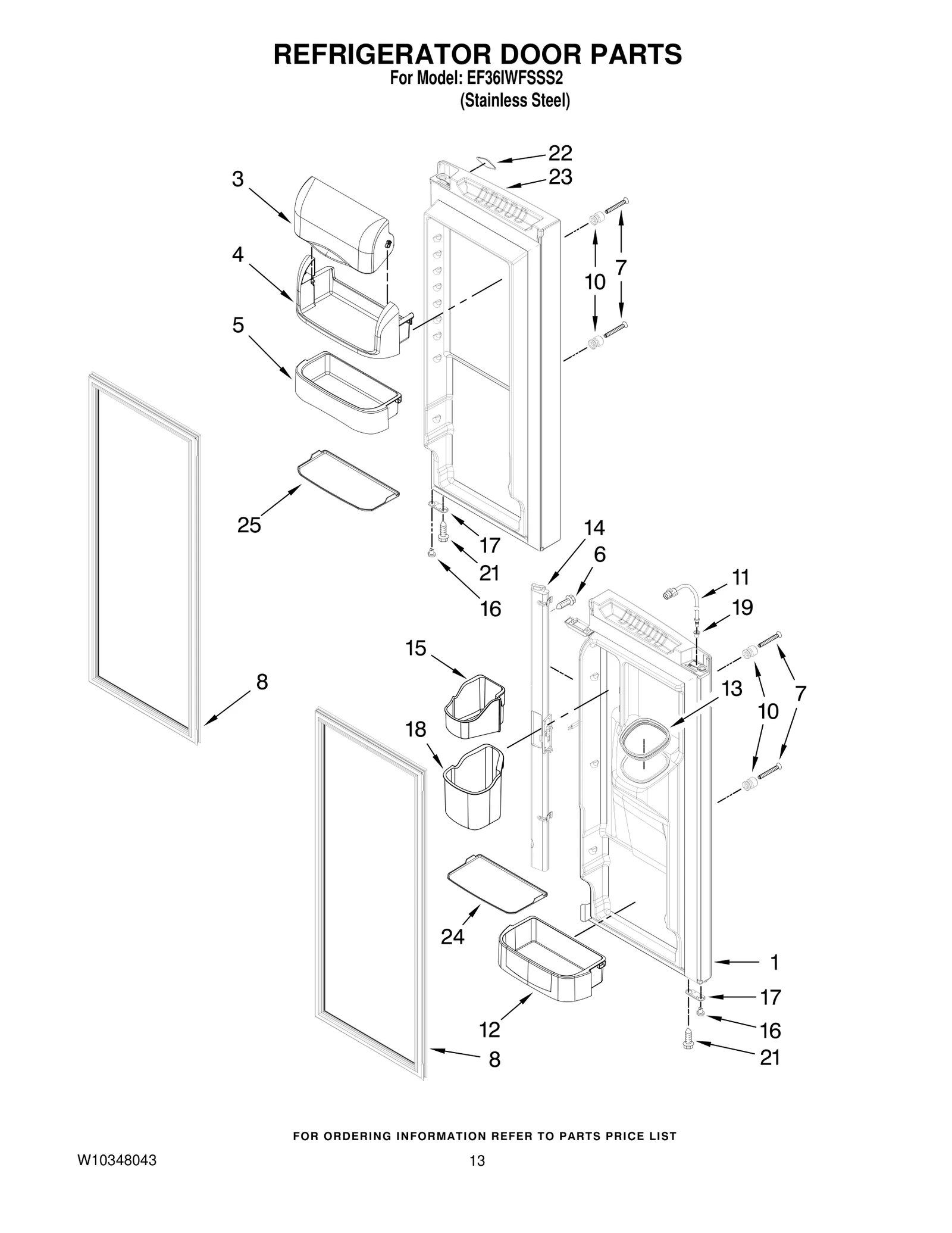 REFRIGERATOR DOOR PARTS