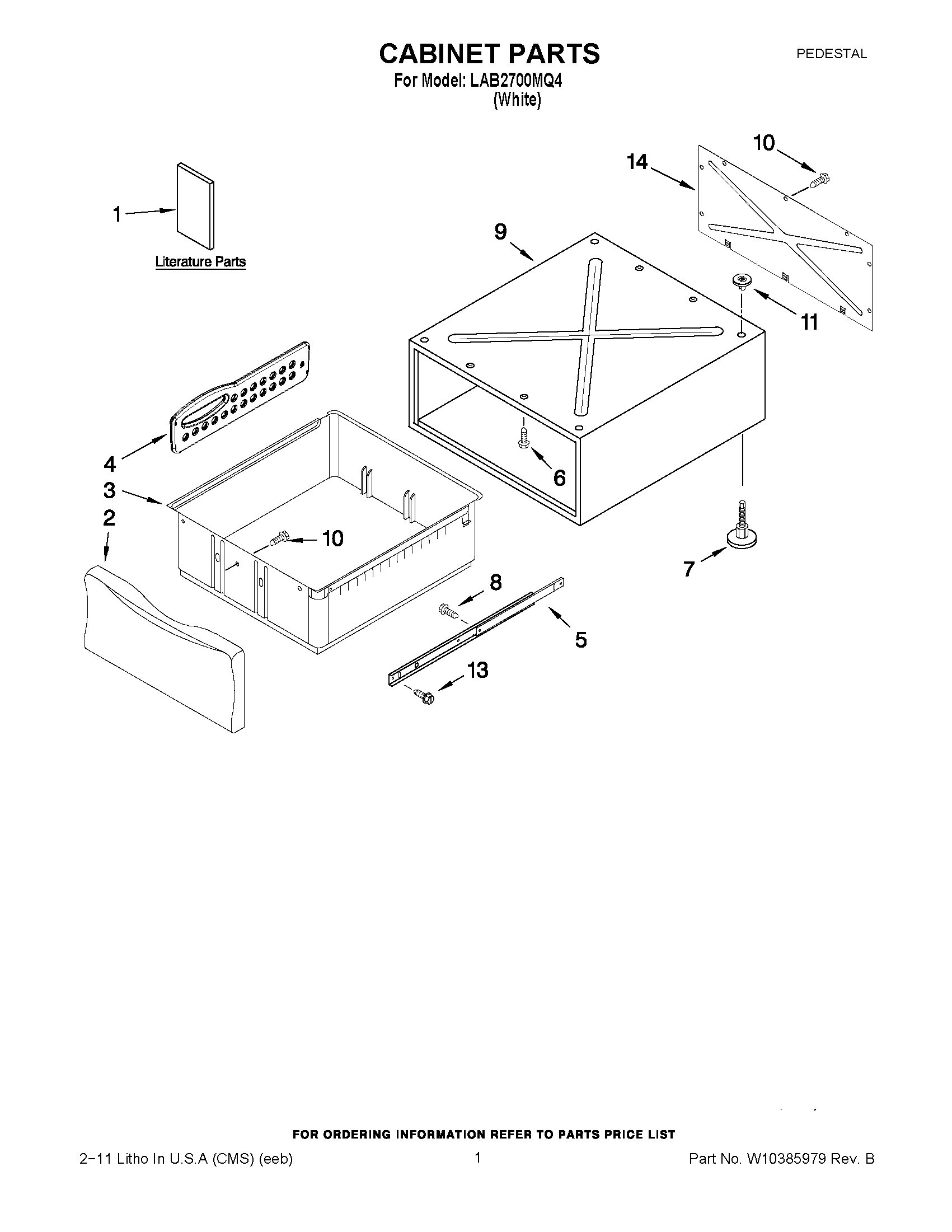 01 - CABINET PARTS