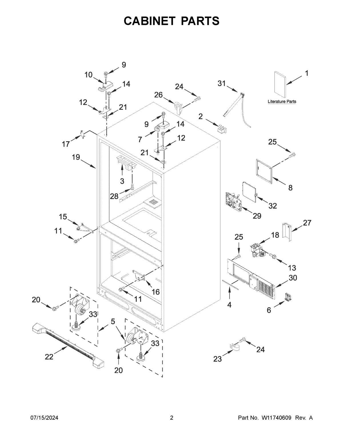 02 - CABINET PARTS