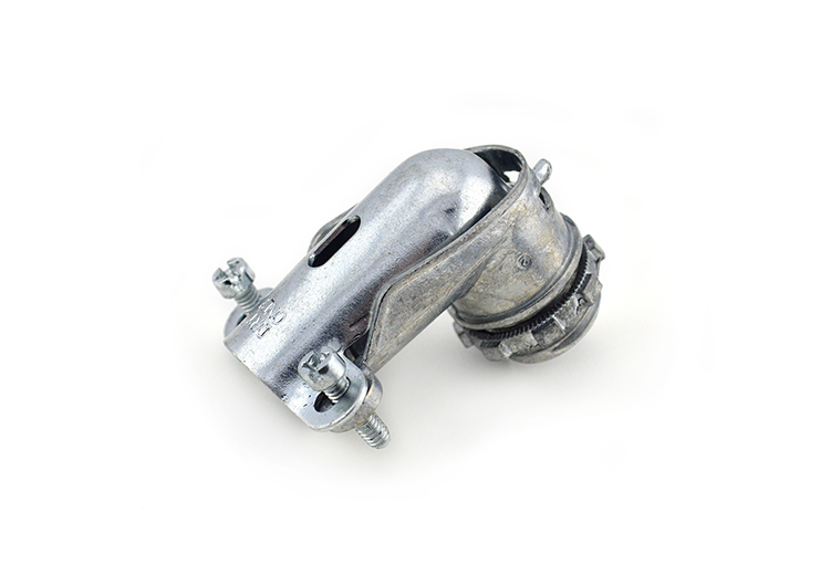 BRI 804 1/2" FLEX CONNECTOR 90 DEGREES MALLEABLE IRON