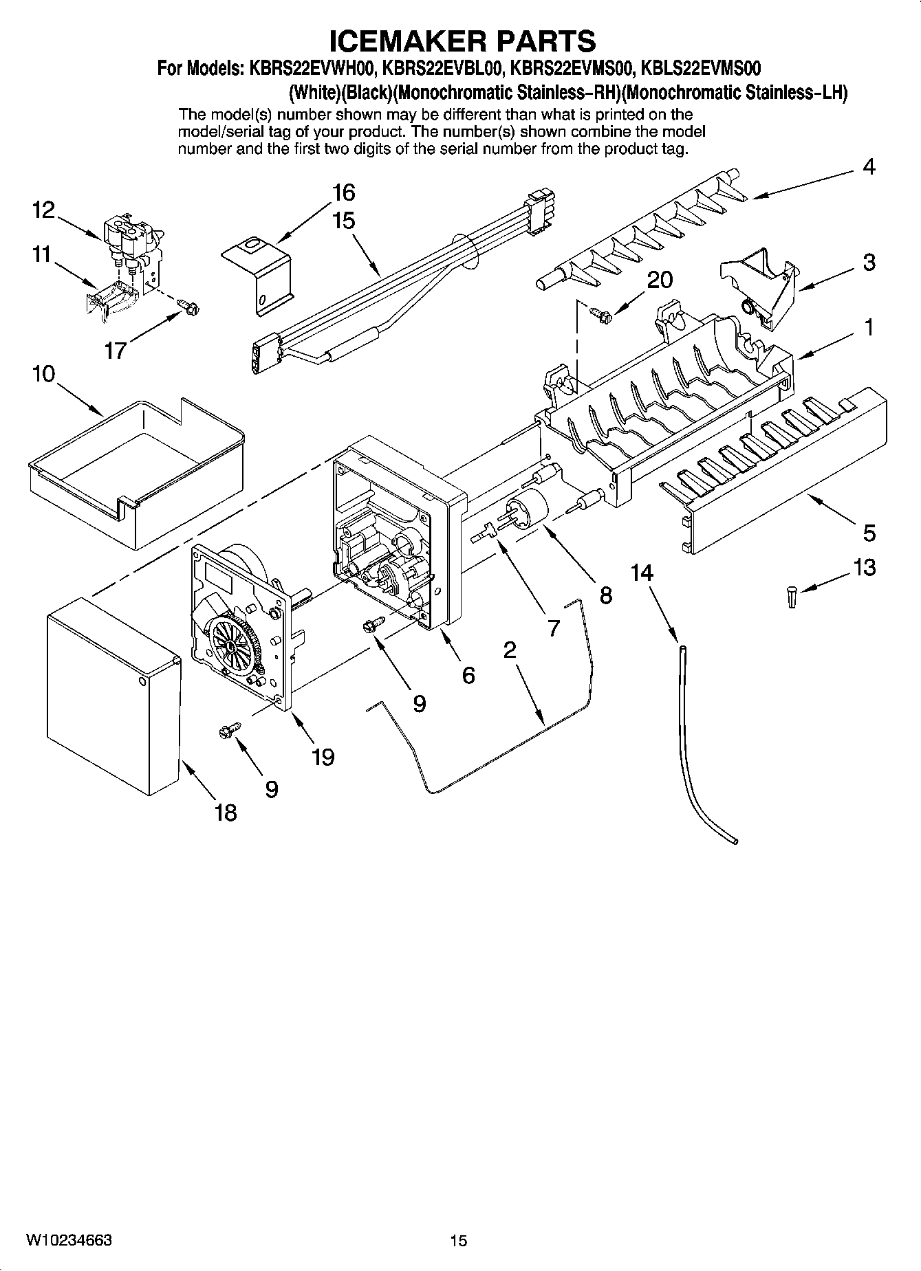 08 - ICEMAKER PARTS, OPTIONAL PARTS (NOT INCLUDED)